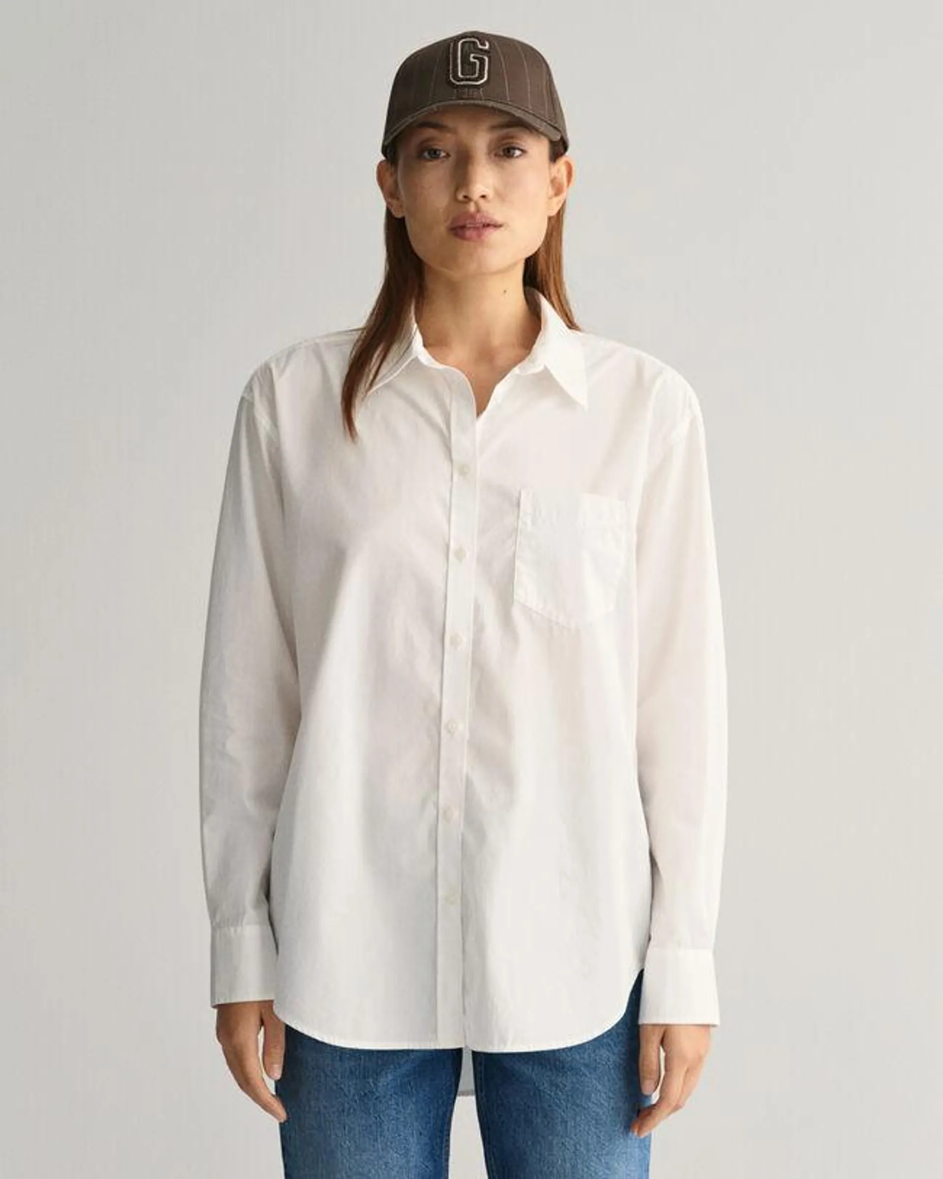 Camisa Relaxed Fit de popelina
