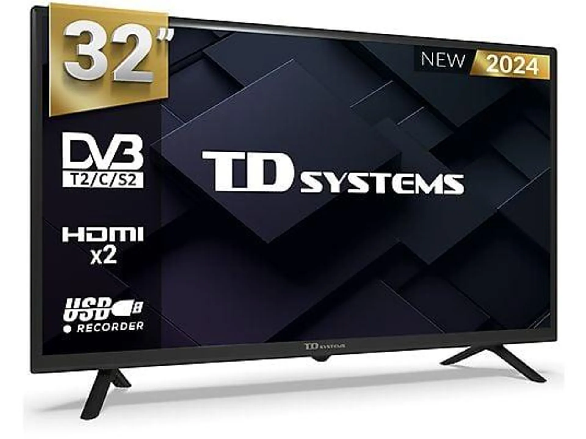 TV DLED 32" - TD SYSTEMS PRIME32C19H, HD, DVB-T2 (H.265), Negro