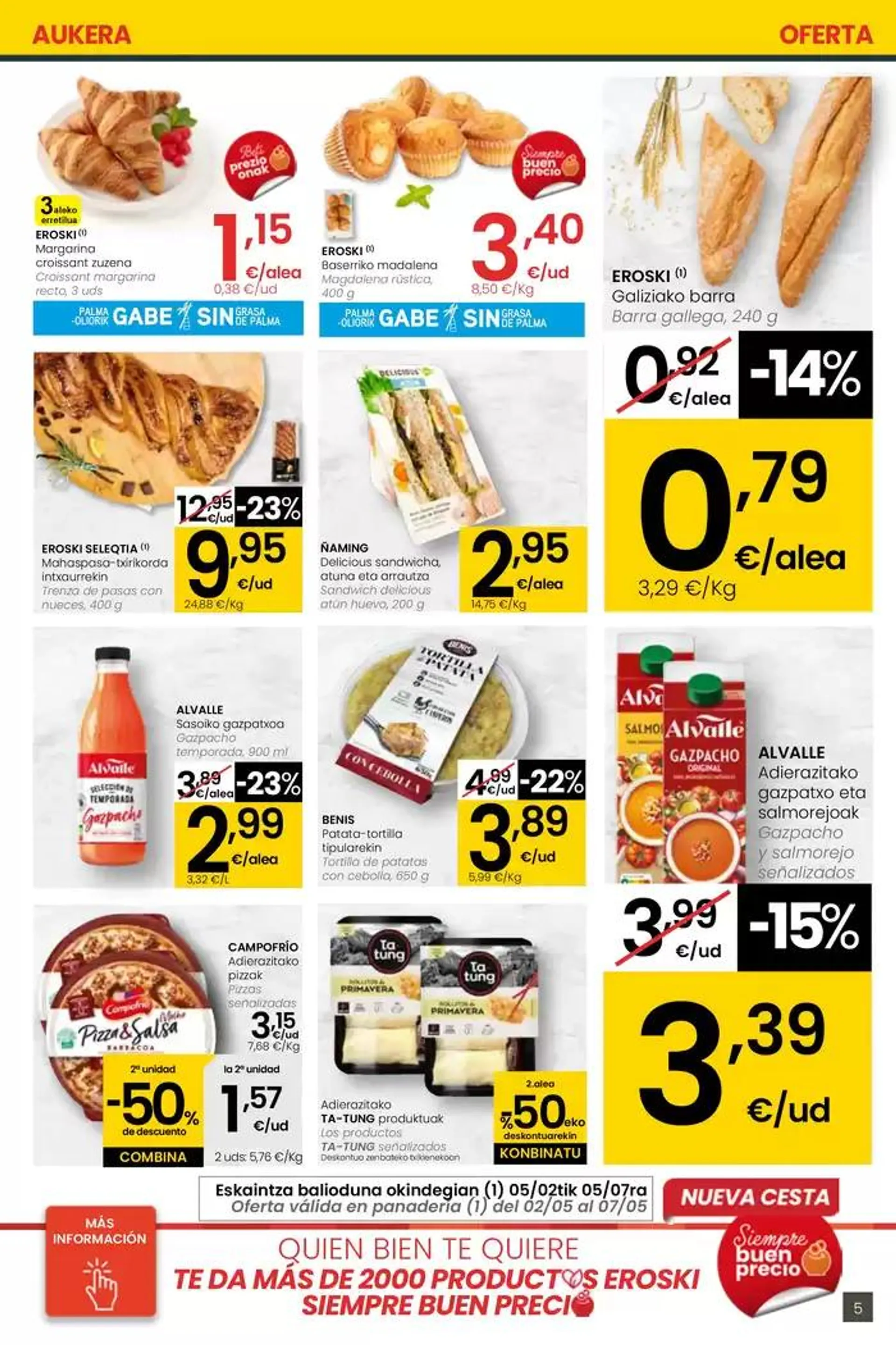 Catálogo de AUKERA OFERTA EROSKI CENTER 2 de mayo al 13 de mayo 2025 - Página 5