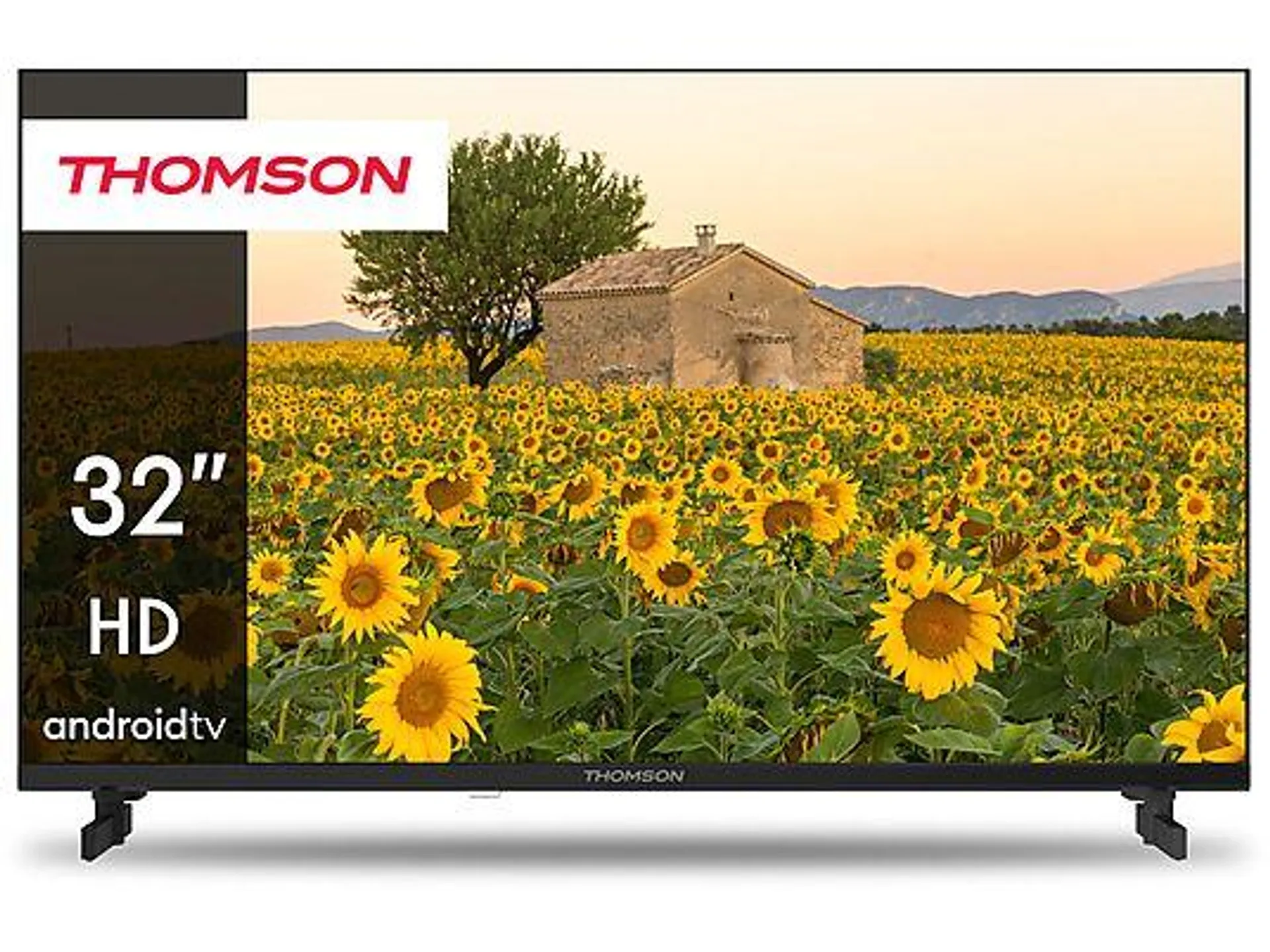 TV LED 32" - THOMSON Thomson Smart TV 32" HD Android + ¡Regalo: Altavoz para Ducha CATKIL!, HD, ARM CA55 Quad core with TEE 1.45GHz, Smart TV, Negro