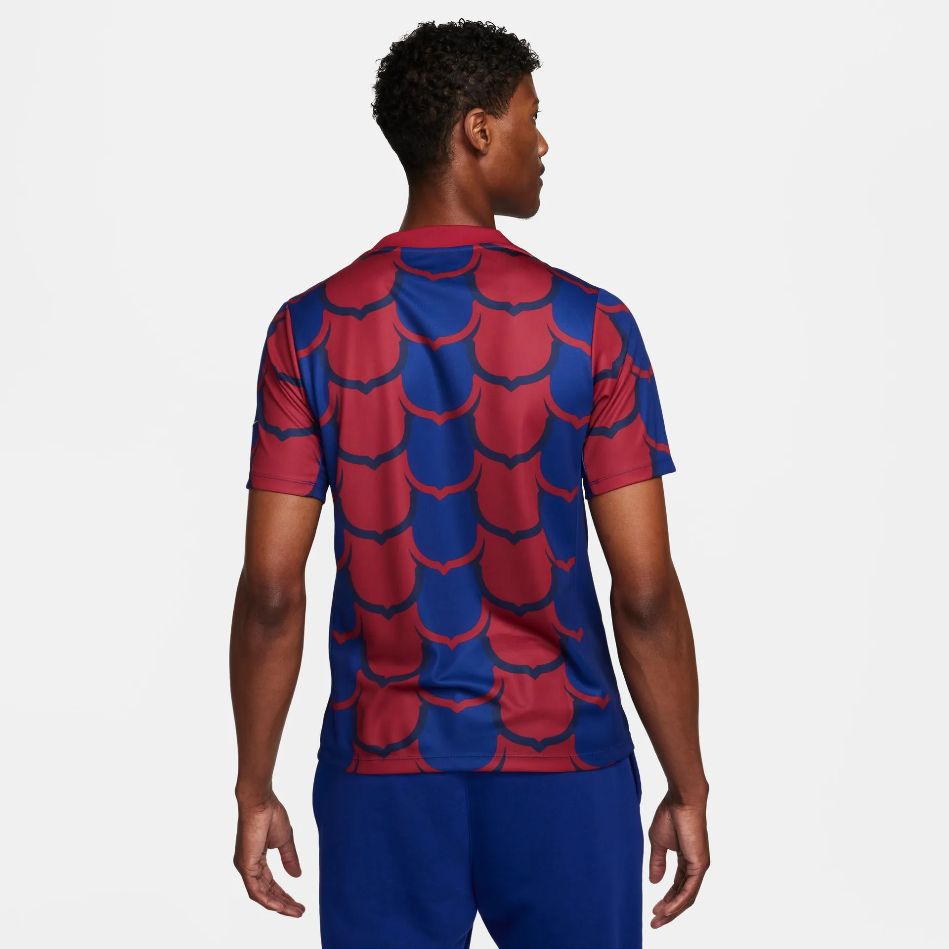 Camiseta Pre-Partido azulgrana del FC Barcelona