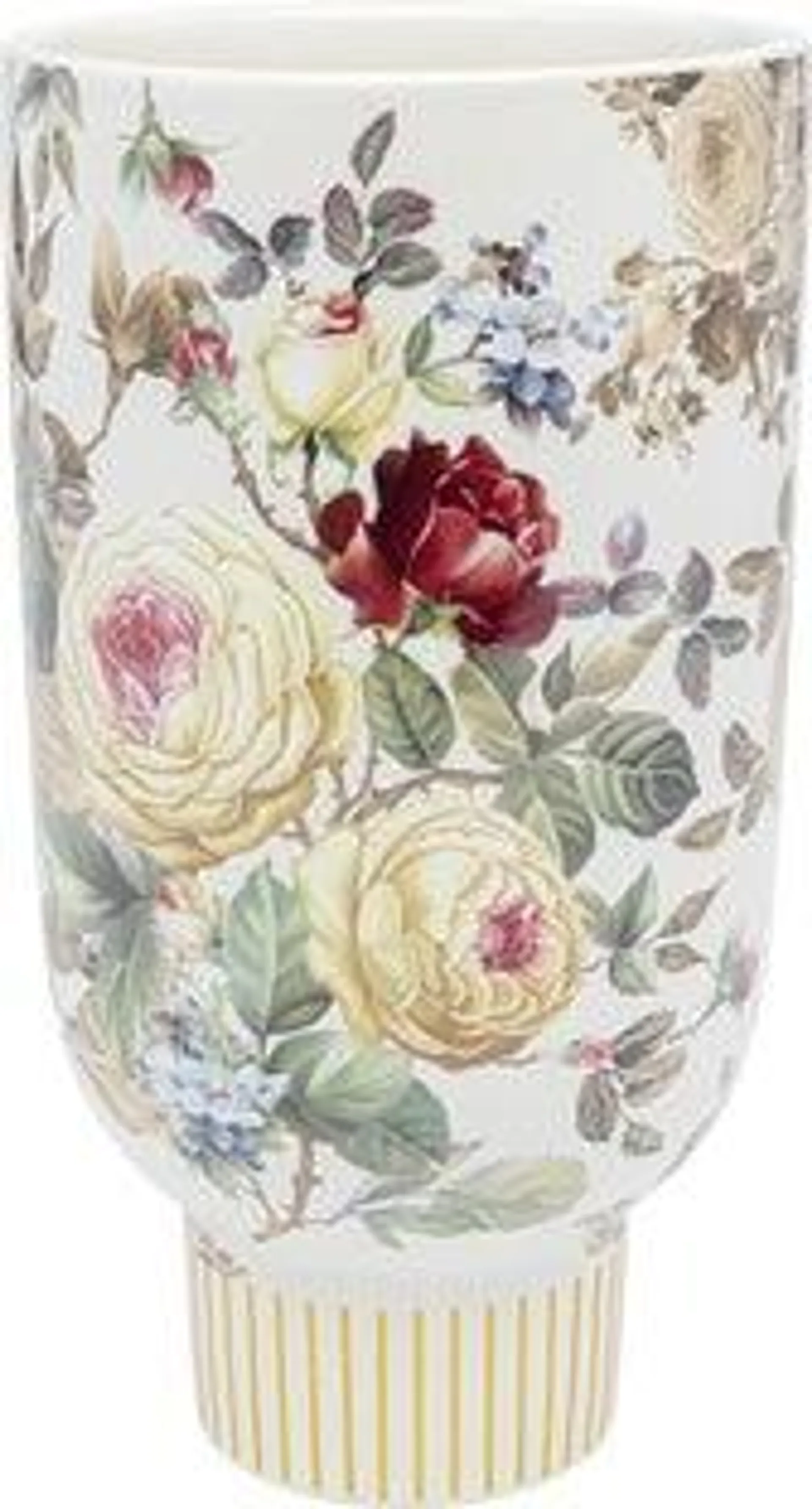Vasija deco Rose Magic blanco 27cm
