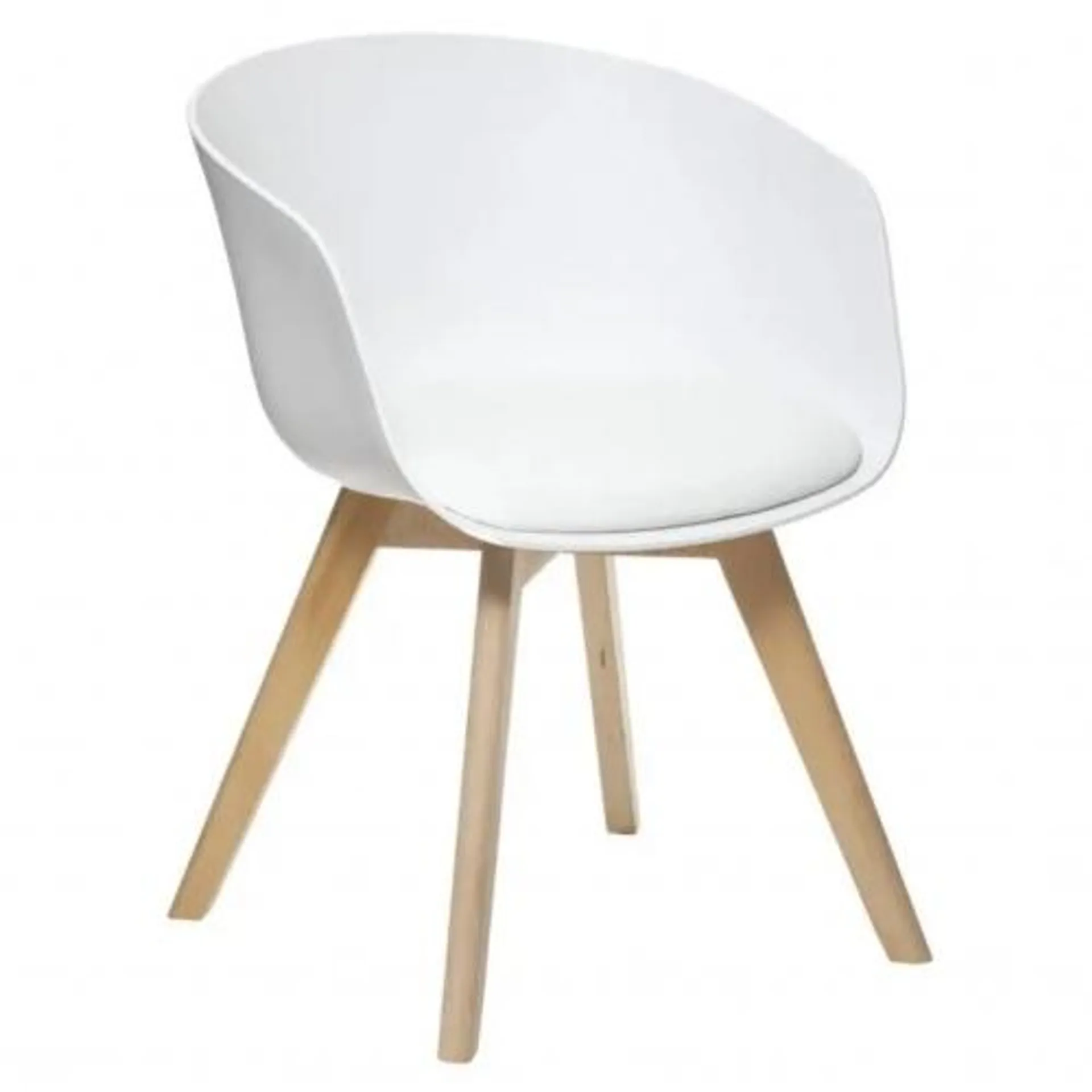 SILLA DE COMEDOR "BAYA" BLANCA