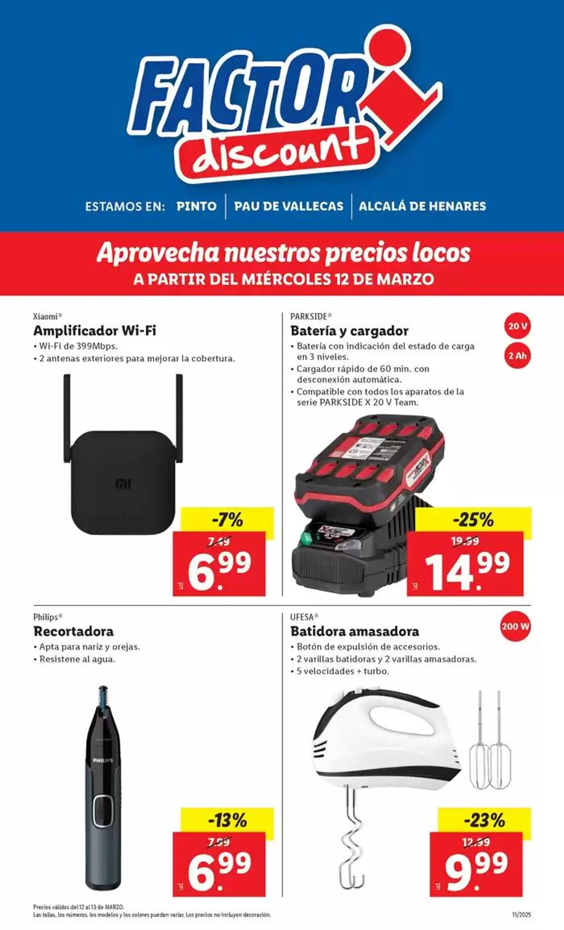Catálogo de Factori discount - Ofertas válidas del 12/03 al 17/03 12 de marzo al 17 de marzo 2025 - Página 1