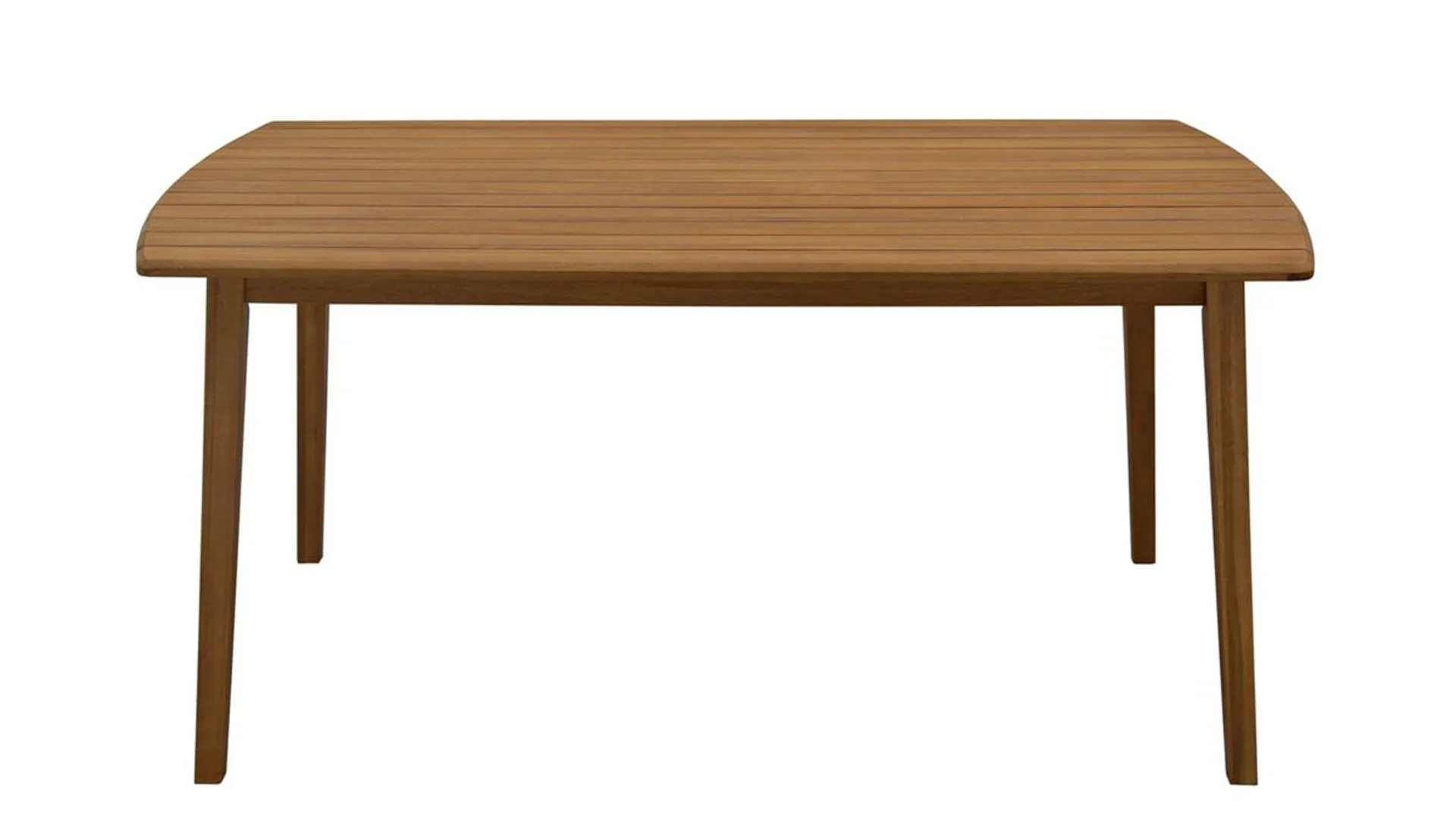 Mesa de jardín rectangular de madera maciza 160 cm CANOPEE