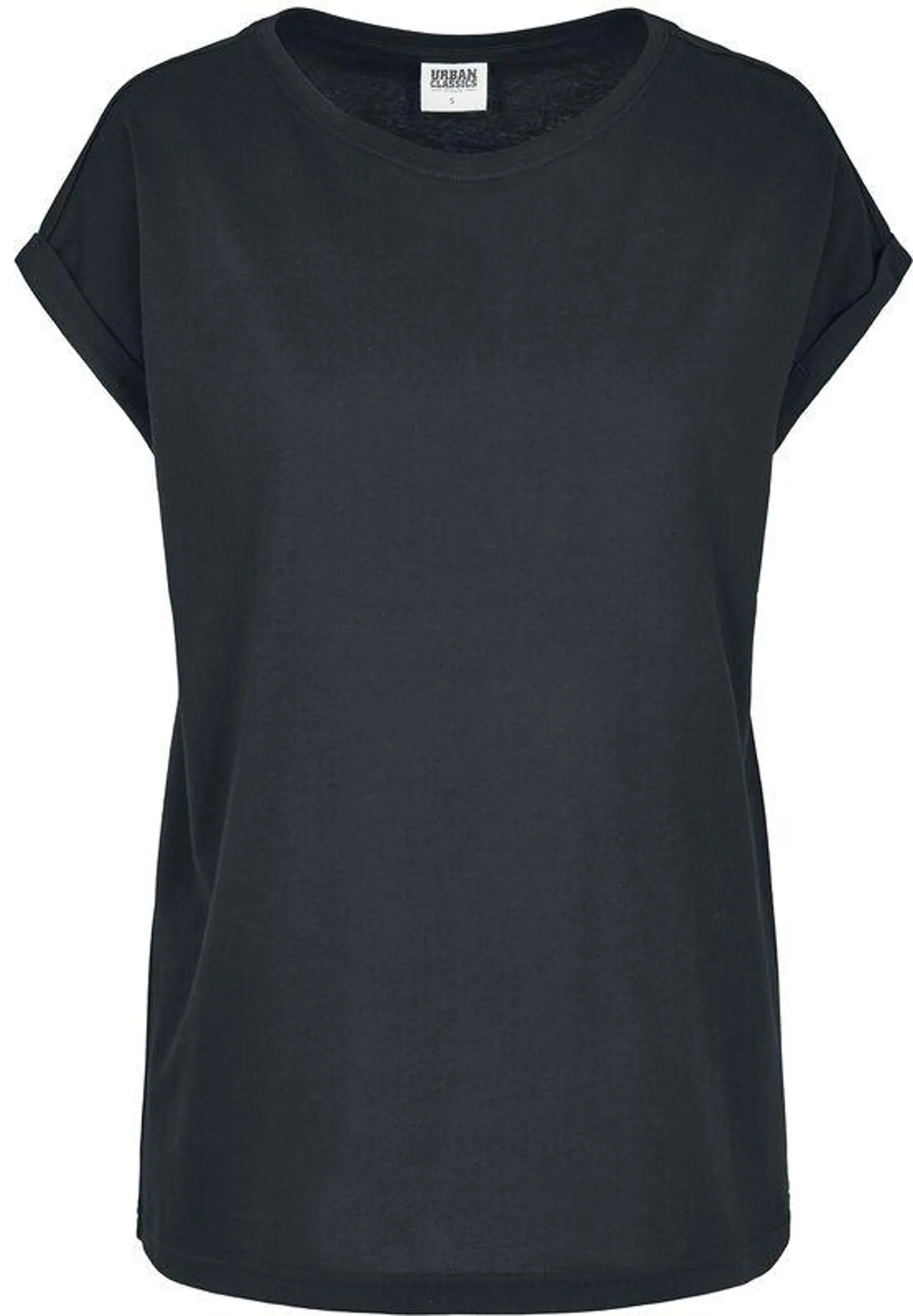 "Ladies Organic Extended" Camiseta Negro de Urban Classics