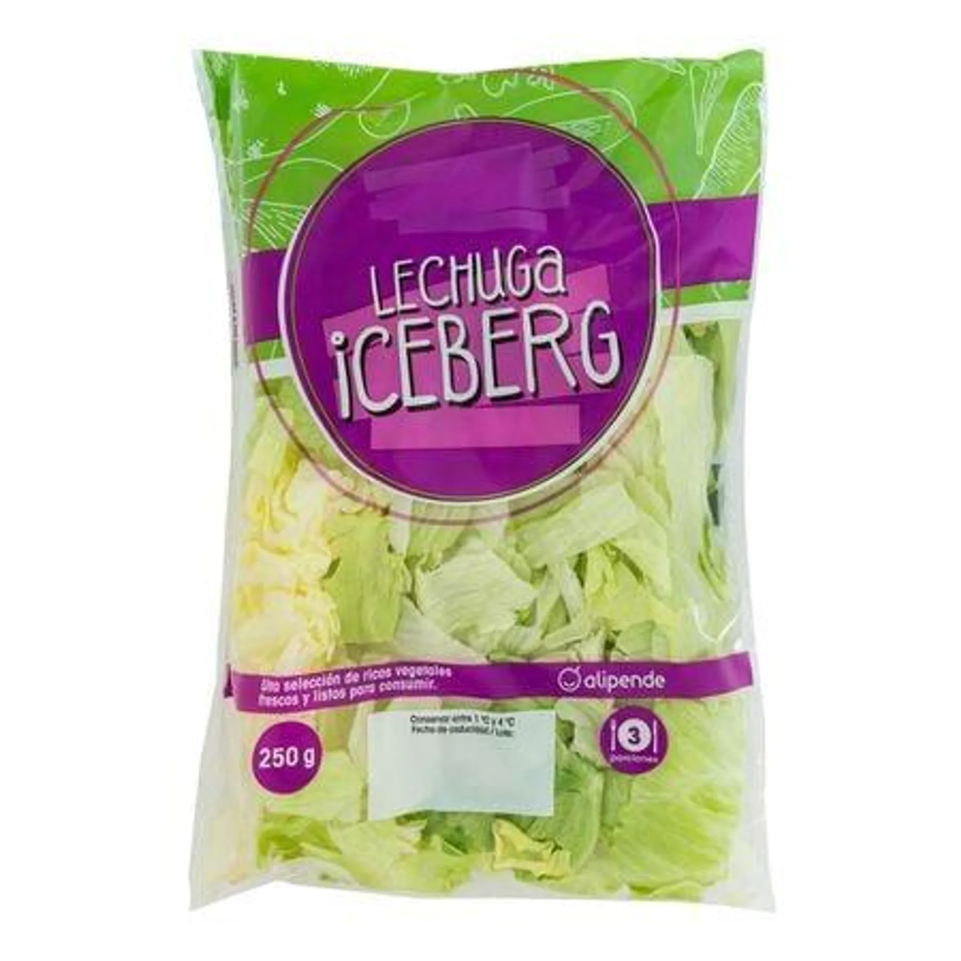 Lechuga iceberg Alipende 250g