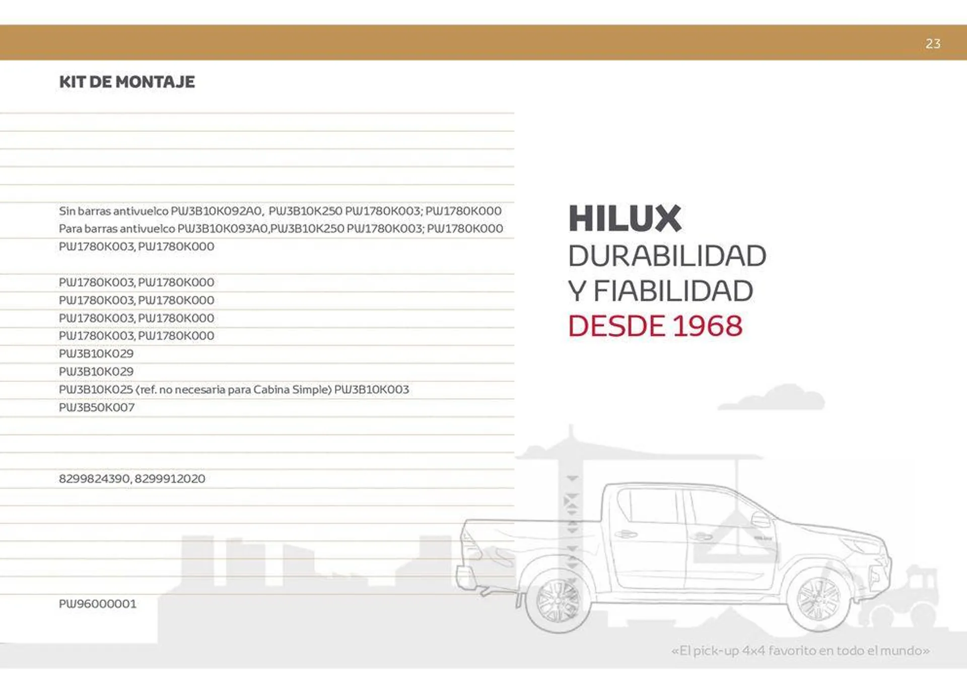 Catálogo de Toyota Hilux 9 de abril al 9 de abril 2025 - Página 23