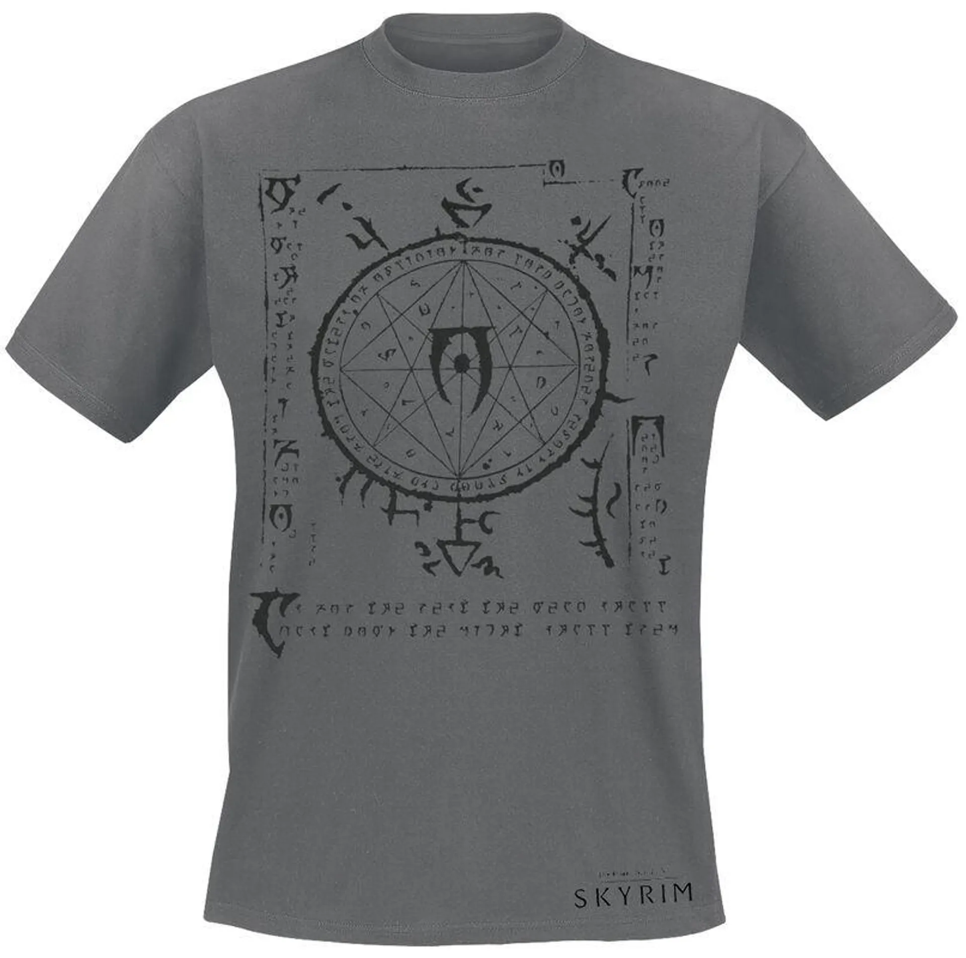 "V - Skyrim - Mysterium Xarxes" Camiseta Gris/Melé de The Elder Scrolls