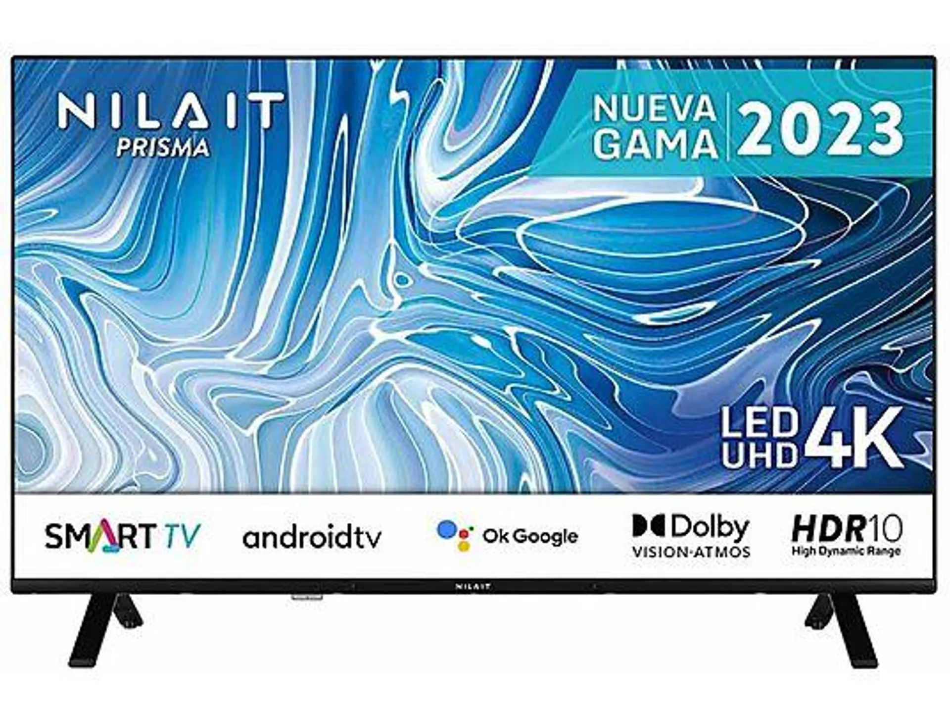 TV LED 43" - NILAIT NI-43UB7001S, UHD 4K, Smart TV, DVB-T2 (H.265), Negro