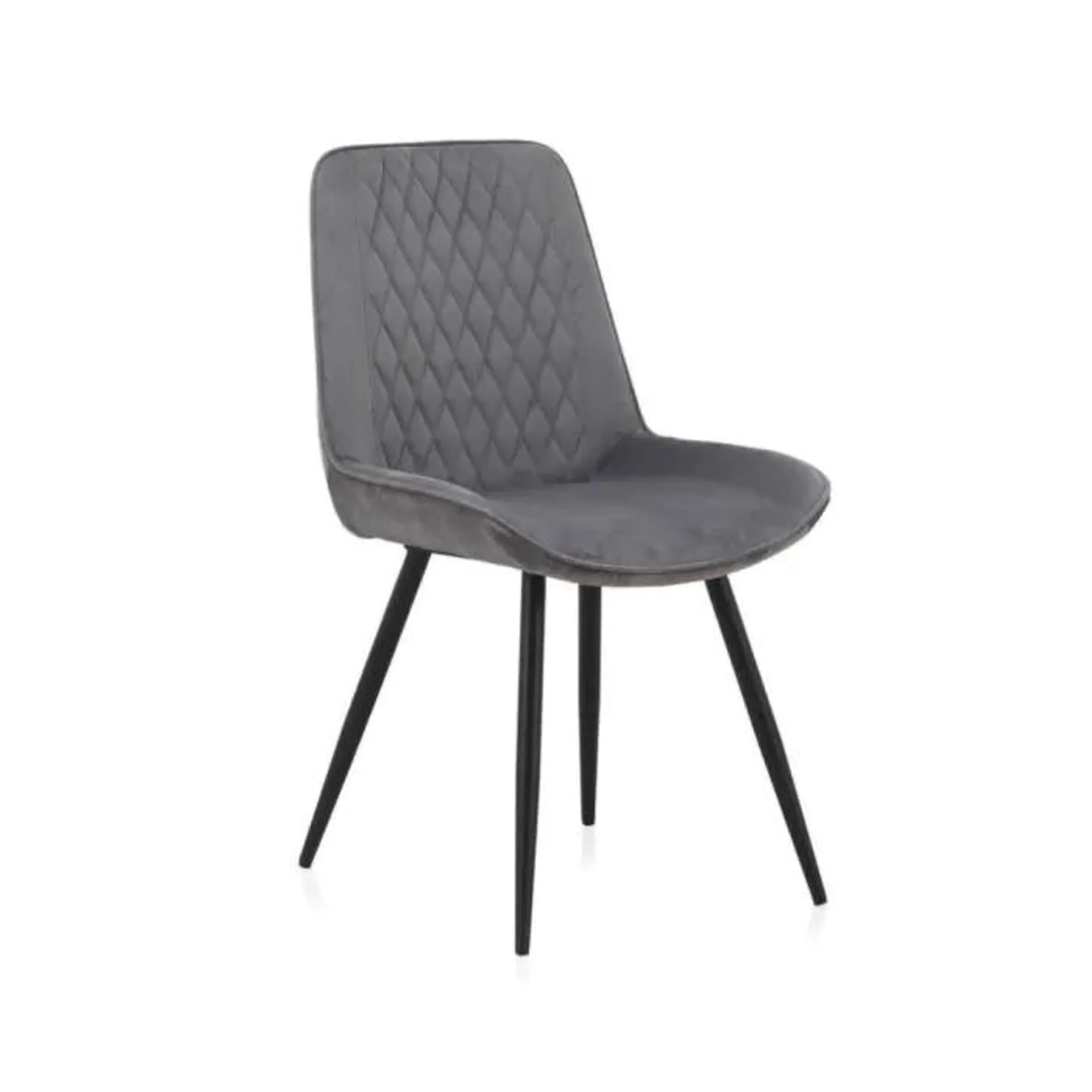 Silla tapizada en microfibra color gris GABAR VIVE modelo 8387