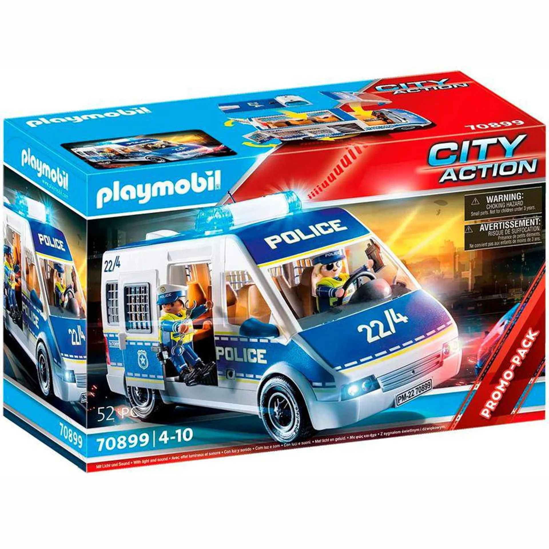 Playmobil Coche Policía Luz y Sonidos