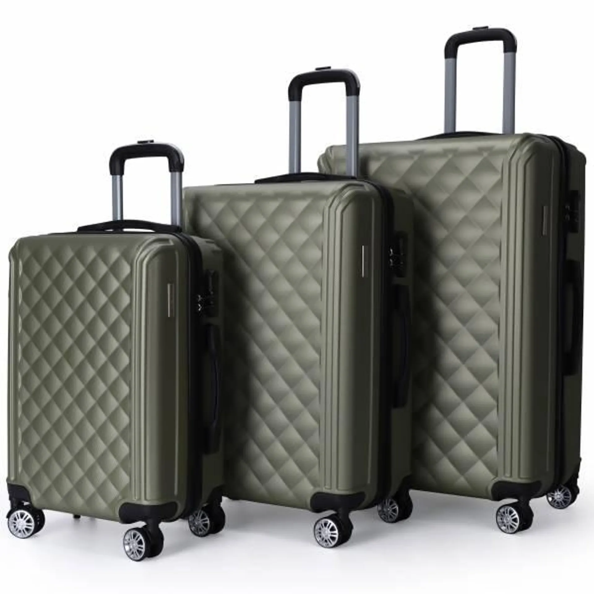 VERTICAL STUDIO "Trondheim" 20" 24" 28" Maleta Set de 3 oliva