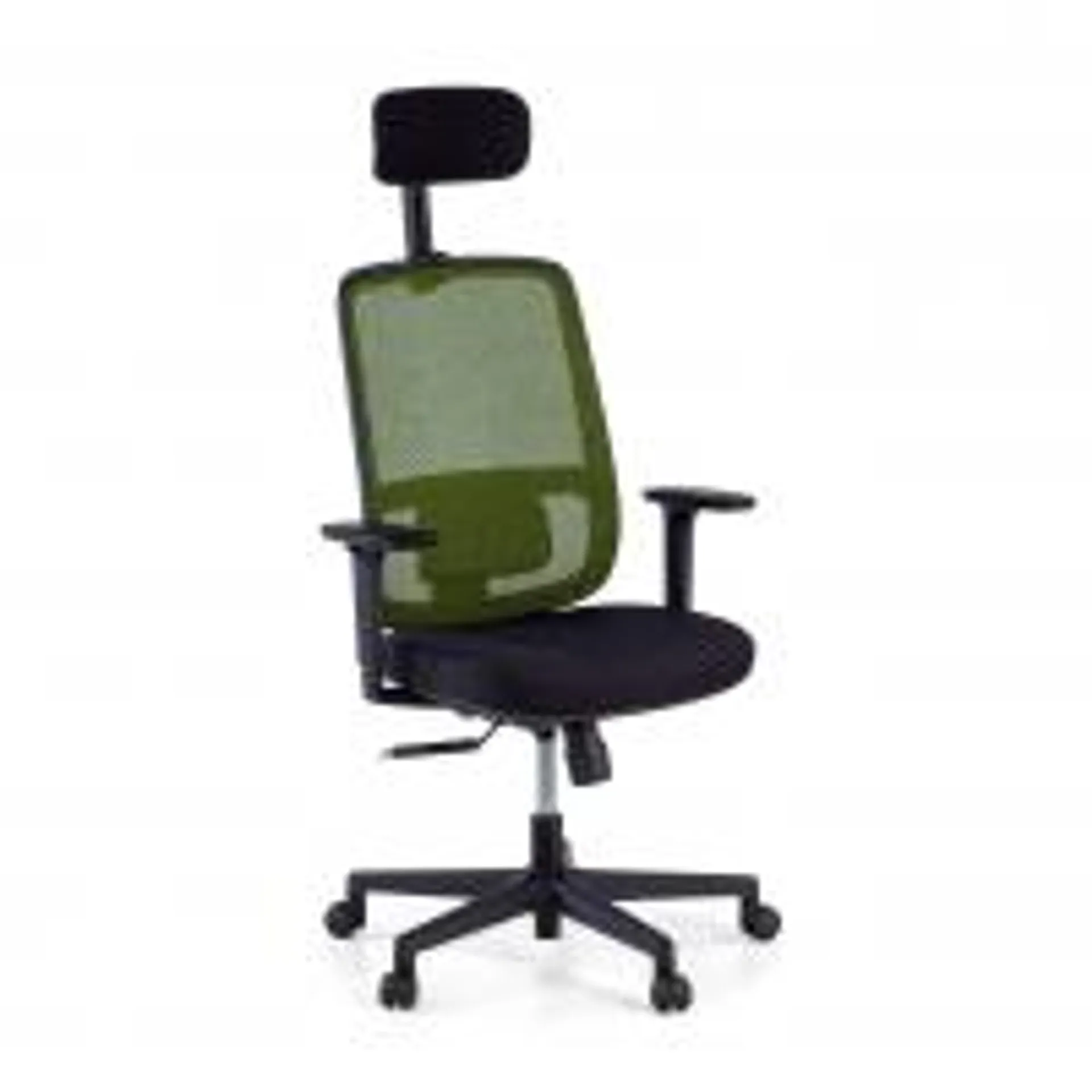 Silla de oficina profesional Kaito black con reposacabezas