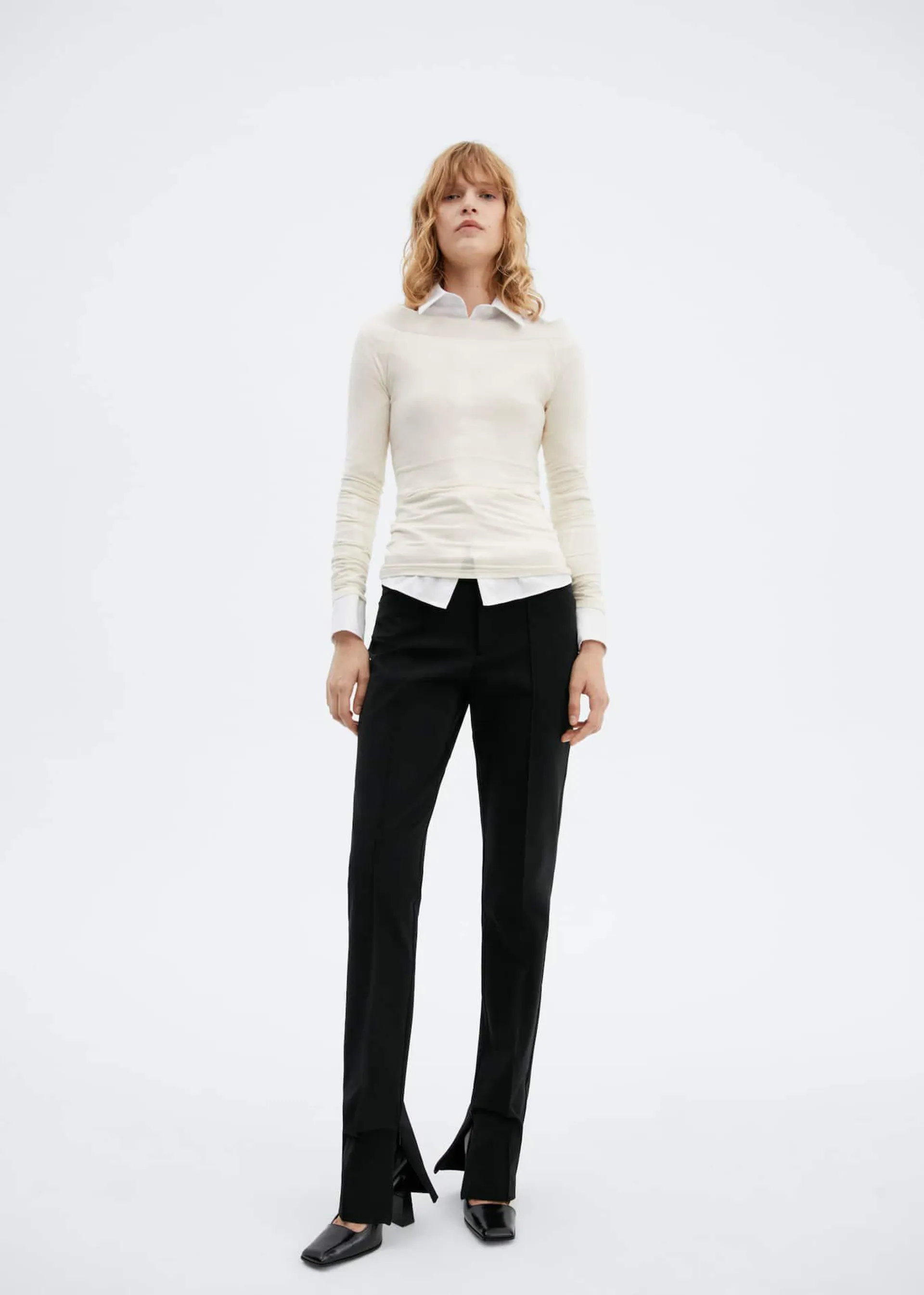 Pantalón bajo cremalleras