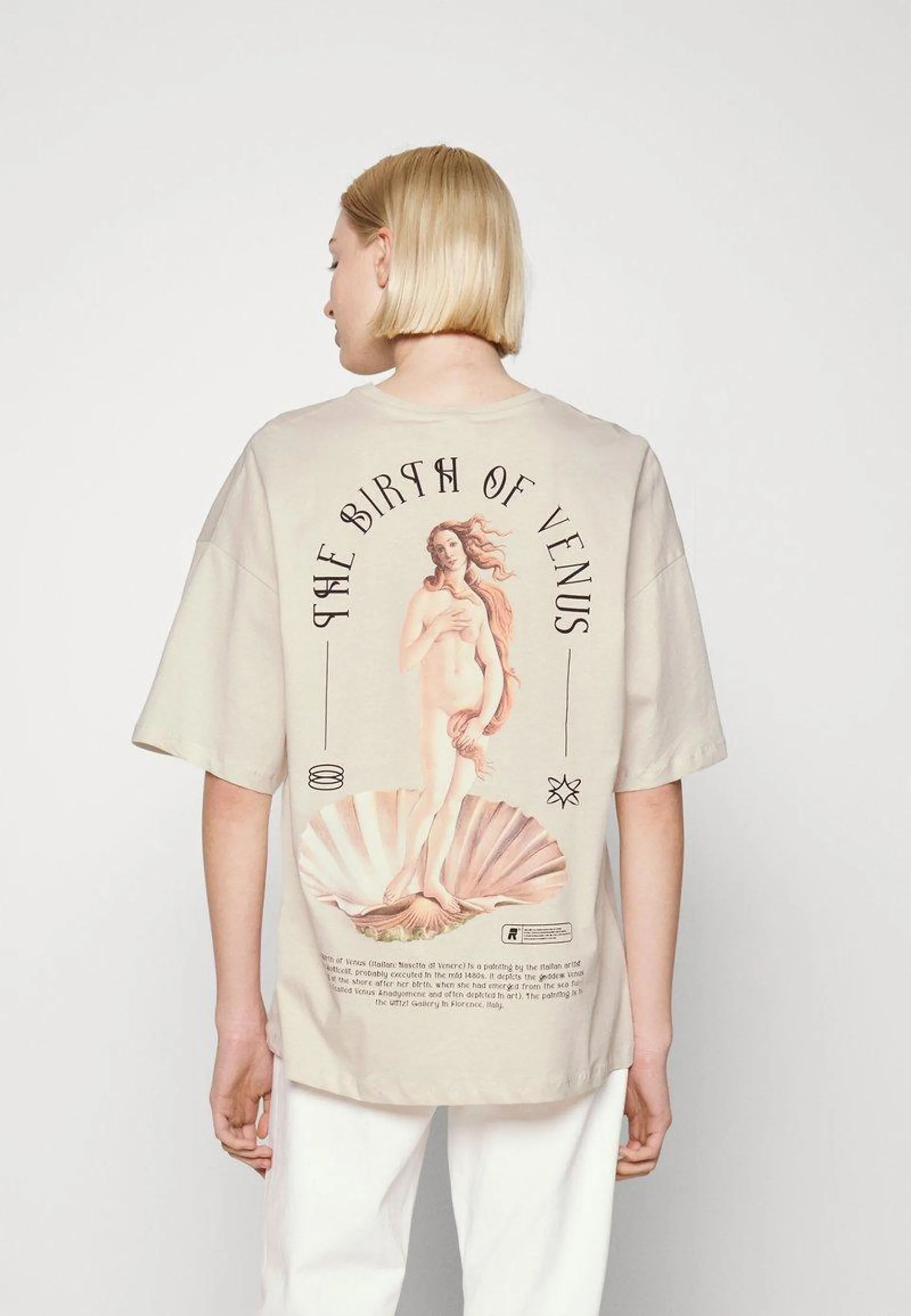 LIZ VENUS BACK PRINT - Print T-shirt - beige