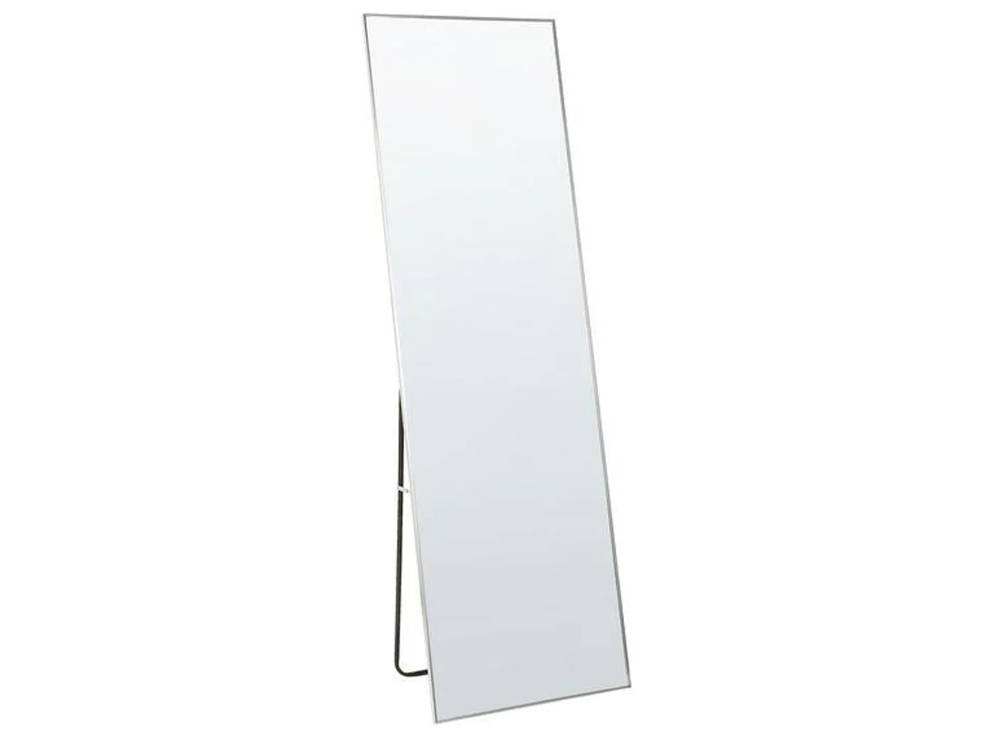 Espejo de pie de metal plateado 50 x 156 cm BEAUVAIS