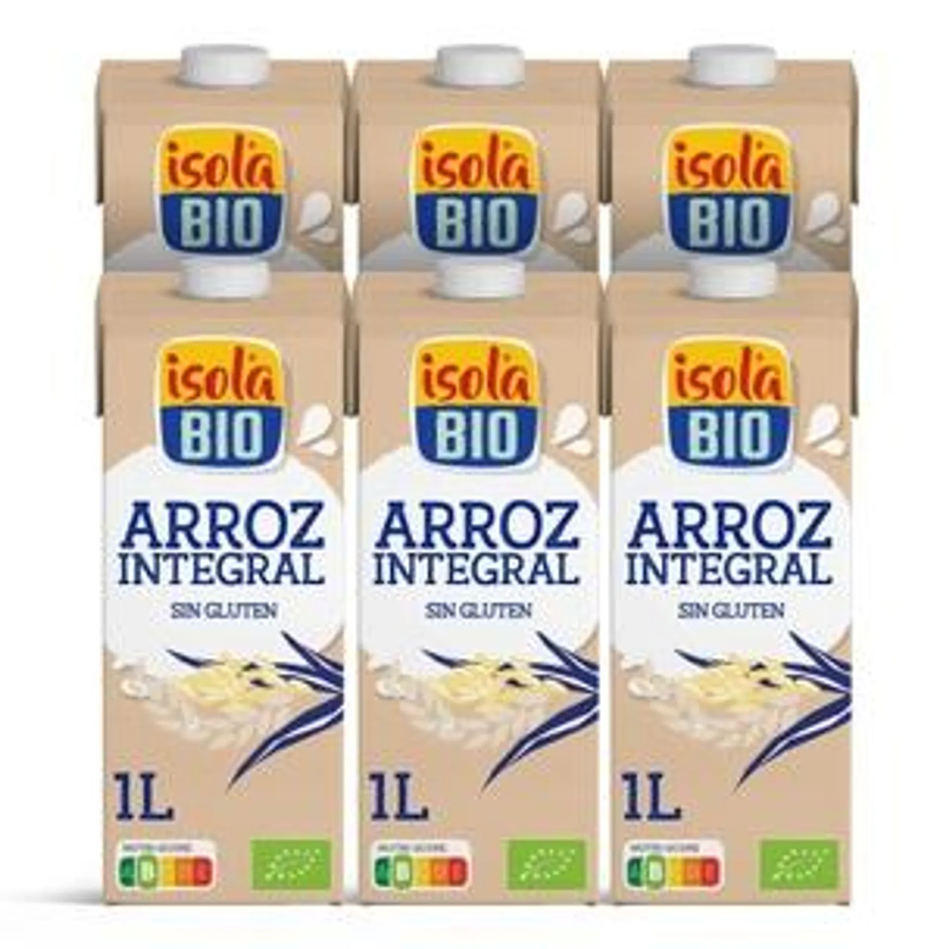 Pack 6 x Bebida BIO Arroz Integral Isola Bio 1 L