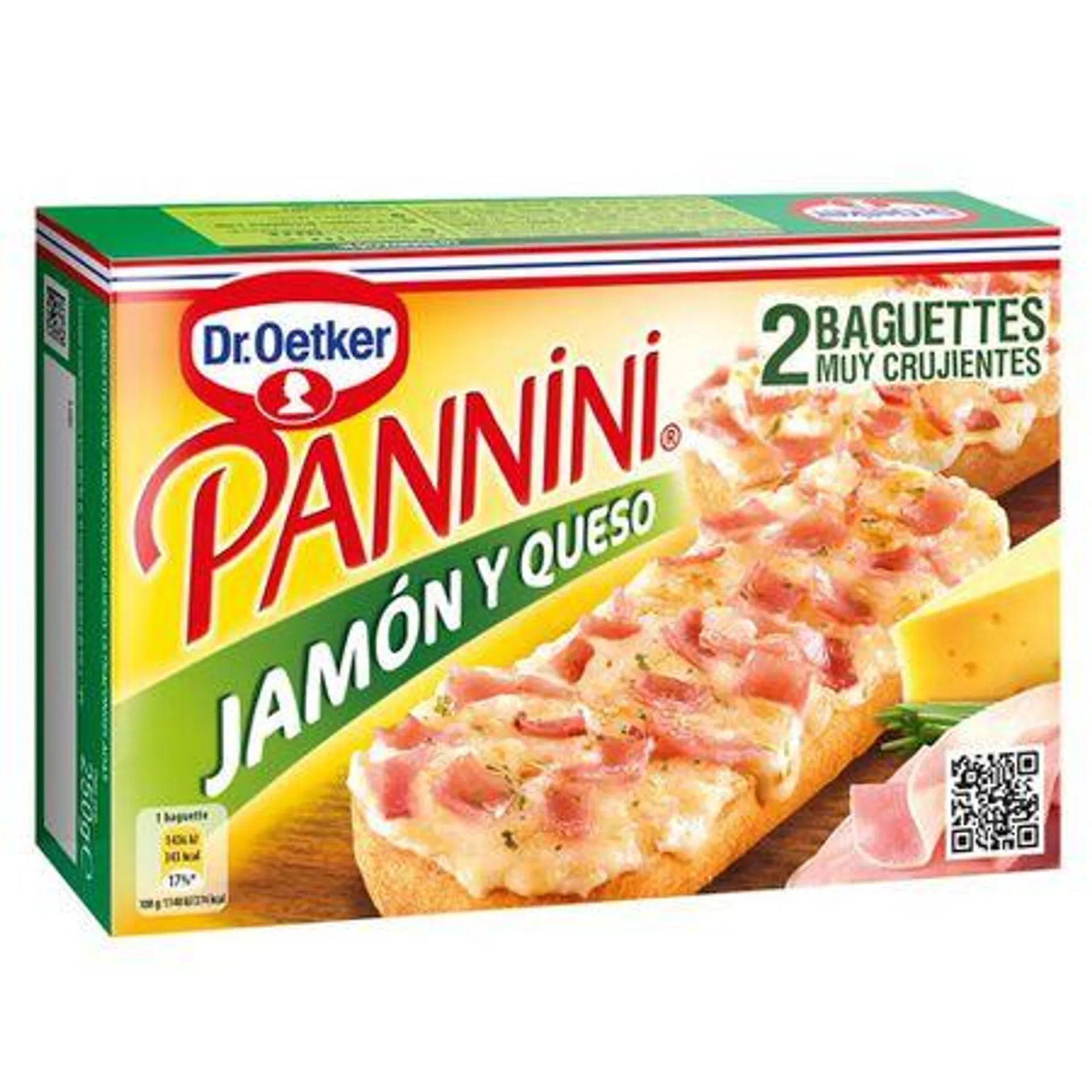 Pannini Dr Oetker 250g jamón y queso