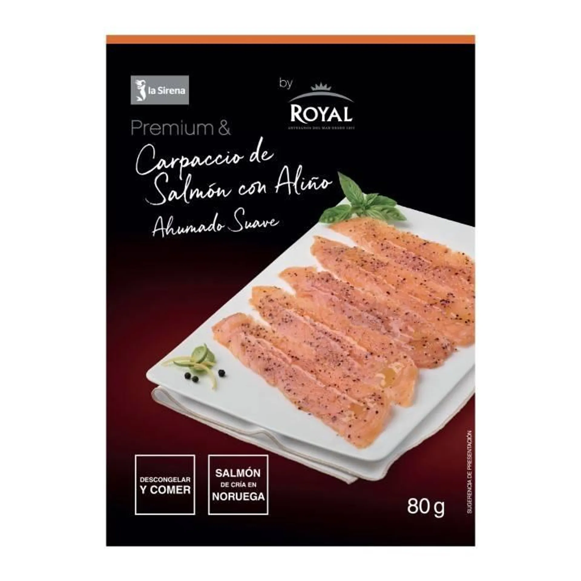 Carpaccio salmón ahumado Premium