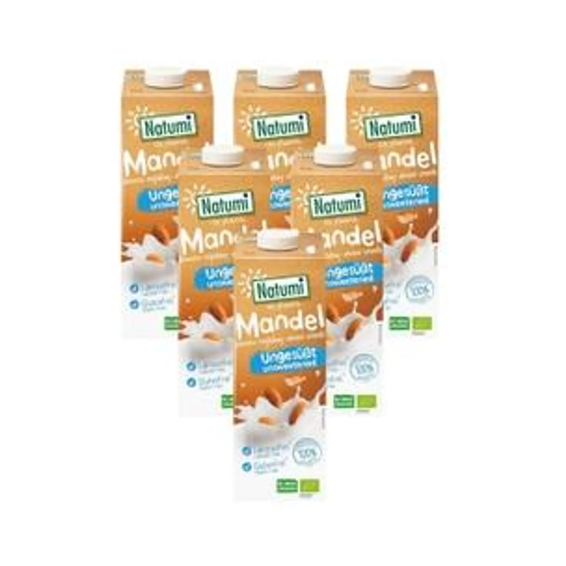 Pack 6 uds Bebida Almendras sin azucar Bio Natumi 1 L