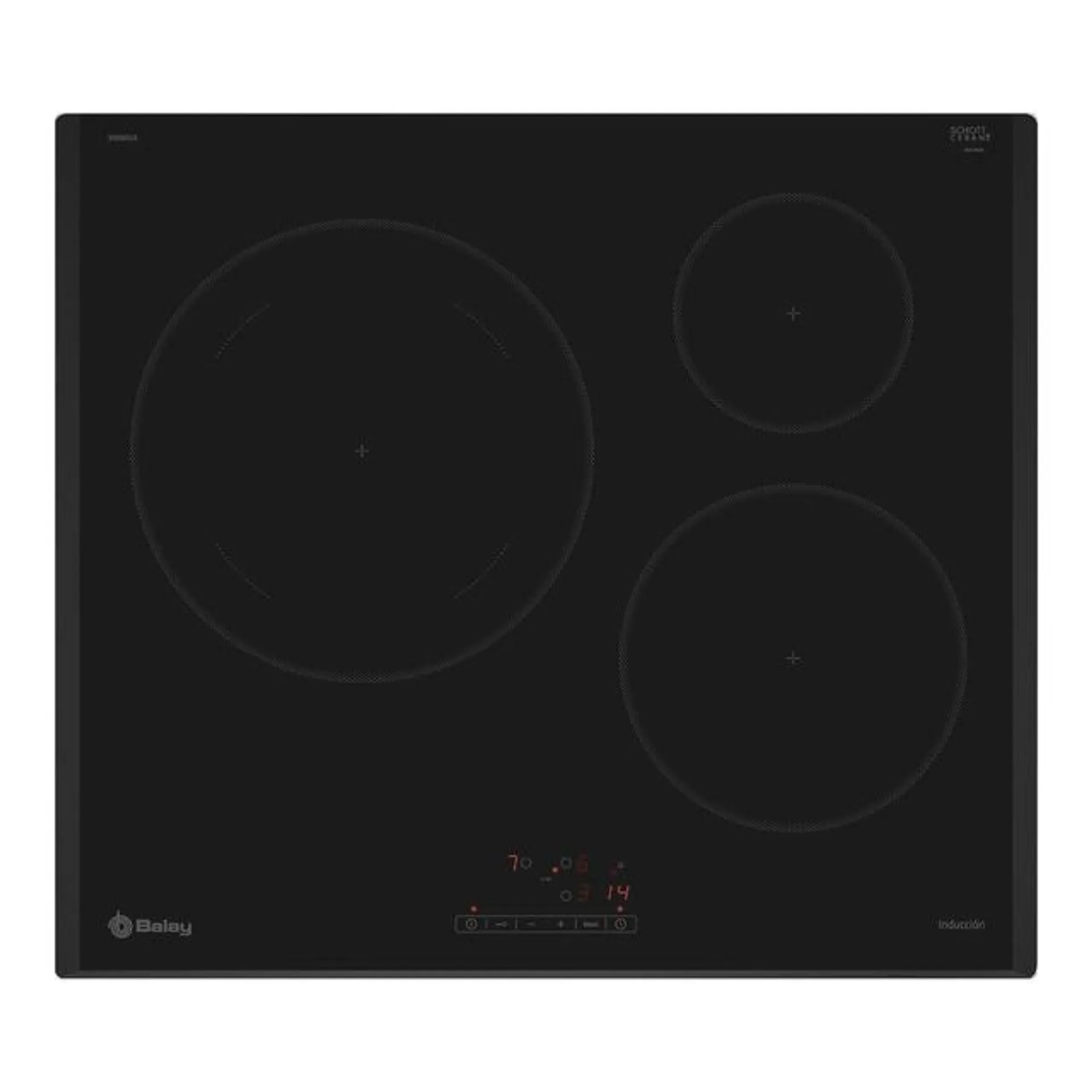 Placa inducción Balay zona gigante de 28 cm - 3EB965LR
