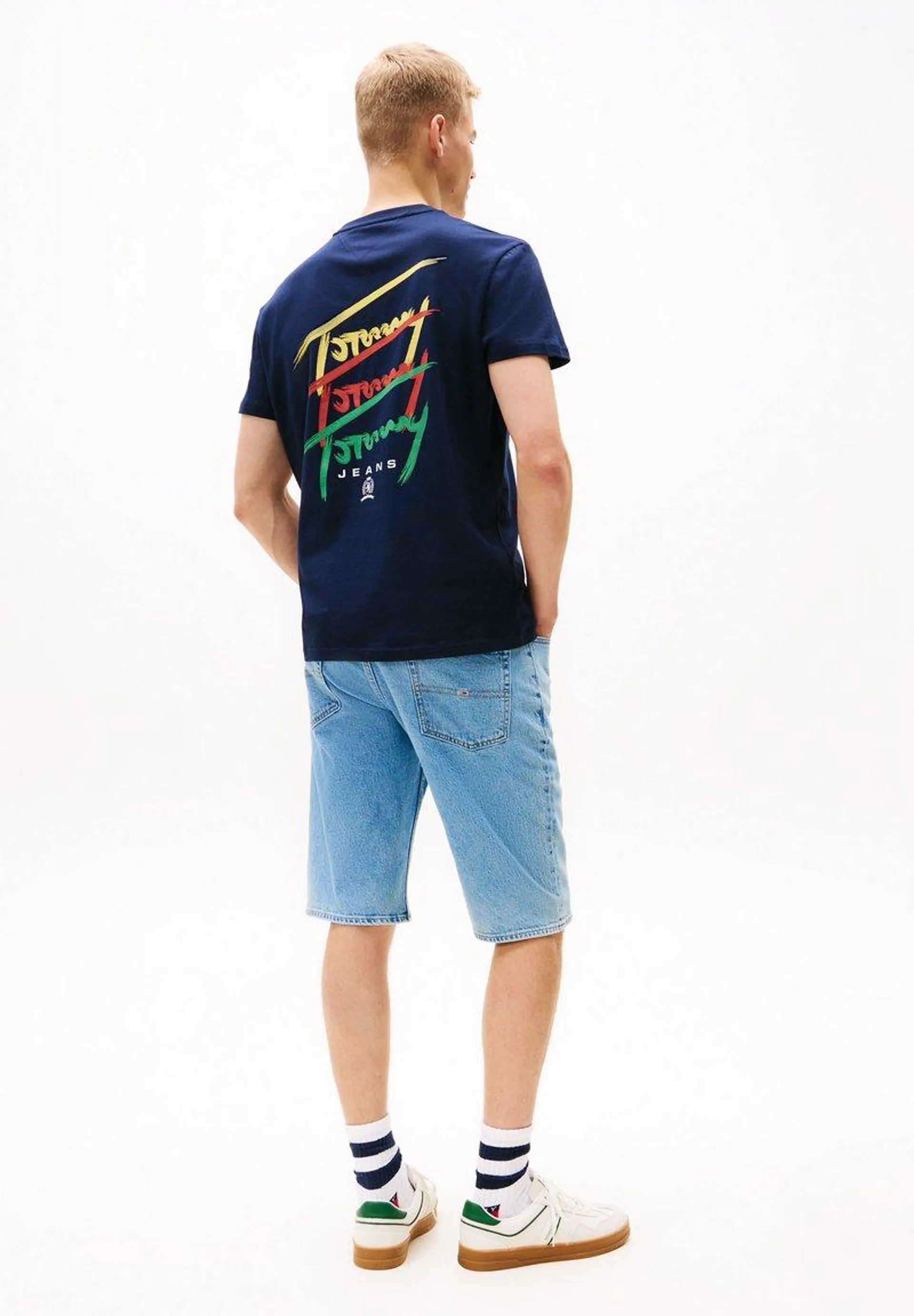 REG TWISTED SIGNTR EXT - Camiseta estampada - dark night navy