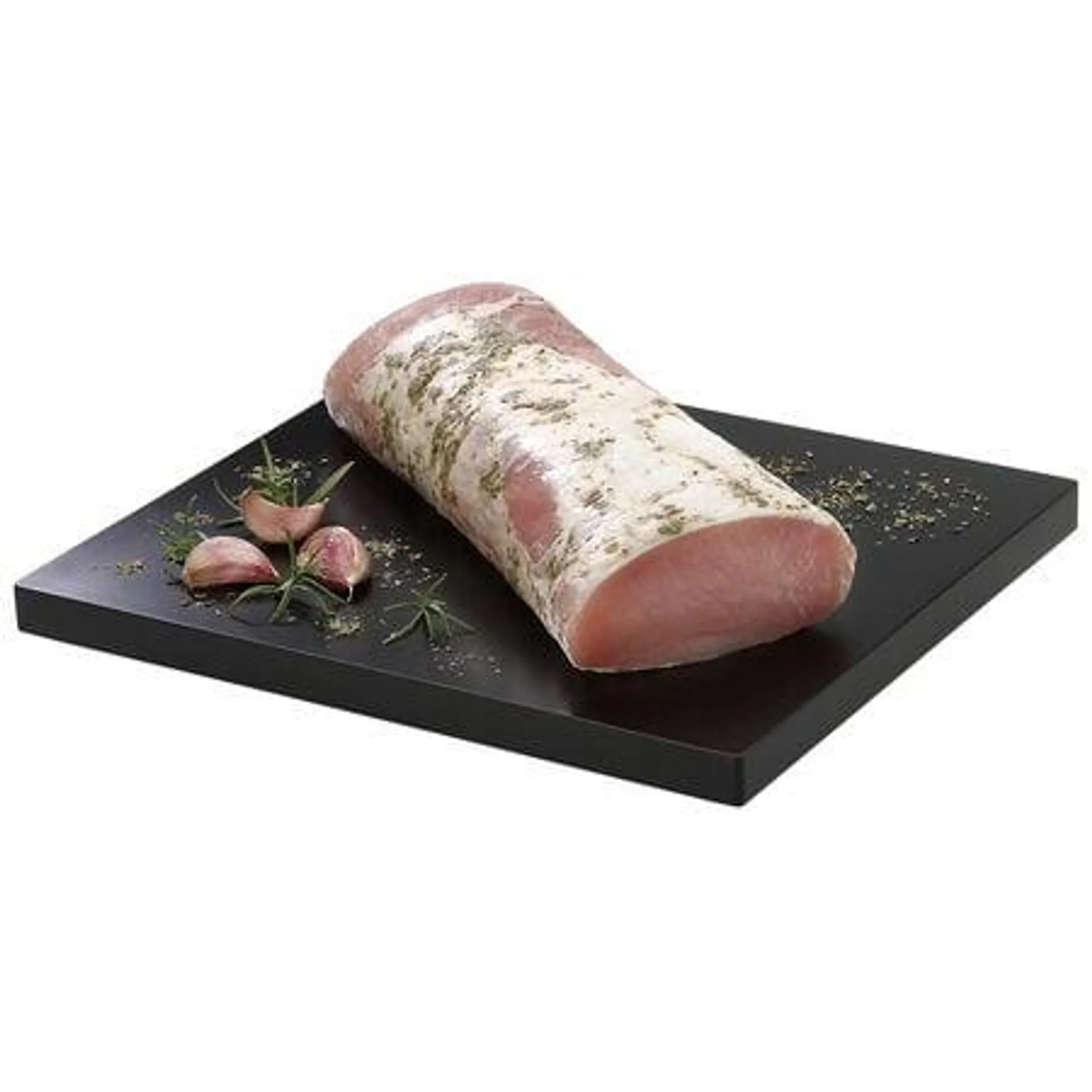 Cinta de lomo de cerdo duroc al ajillo por media pieza peso aproximado 1,4kg