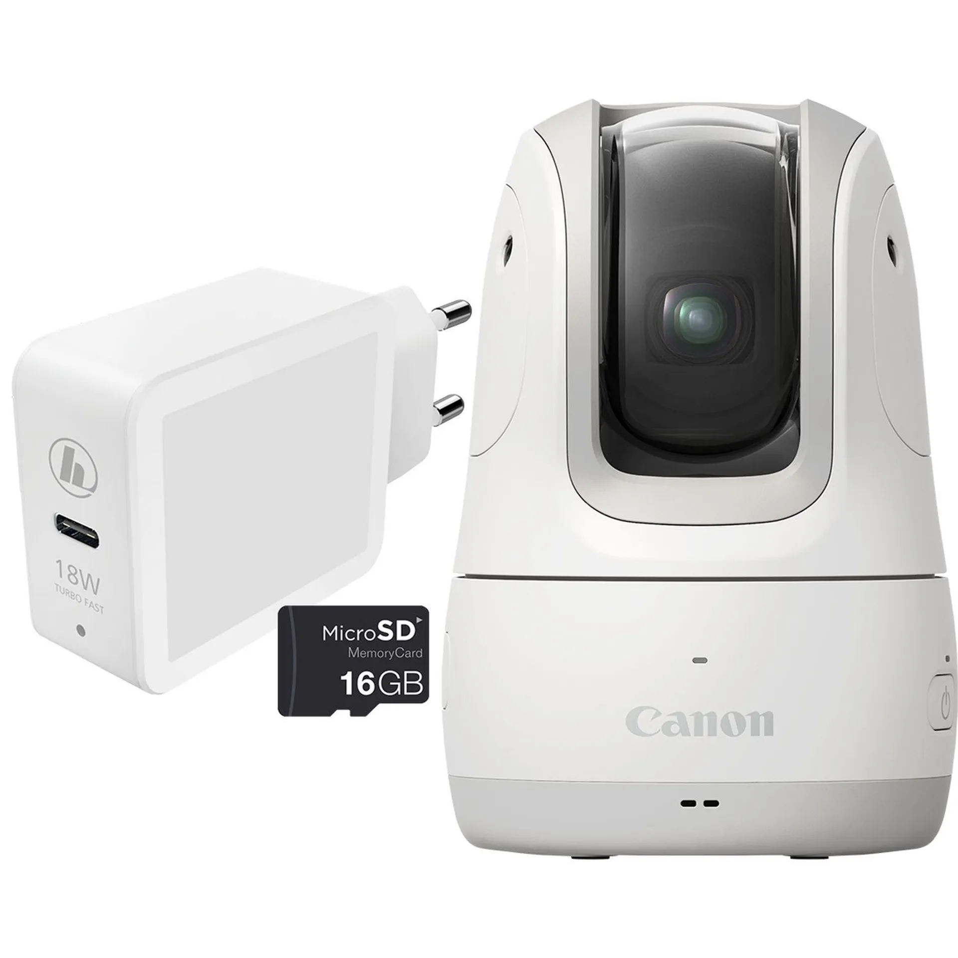 Canon PowerShot PX, cámara compacta, kit esencial, blanco