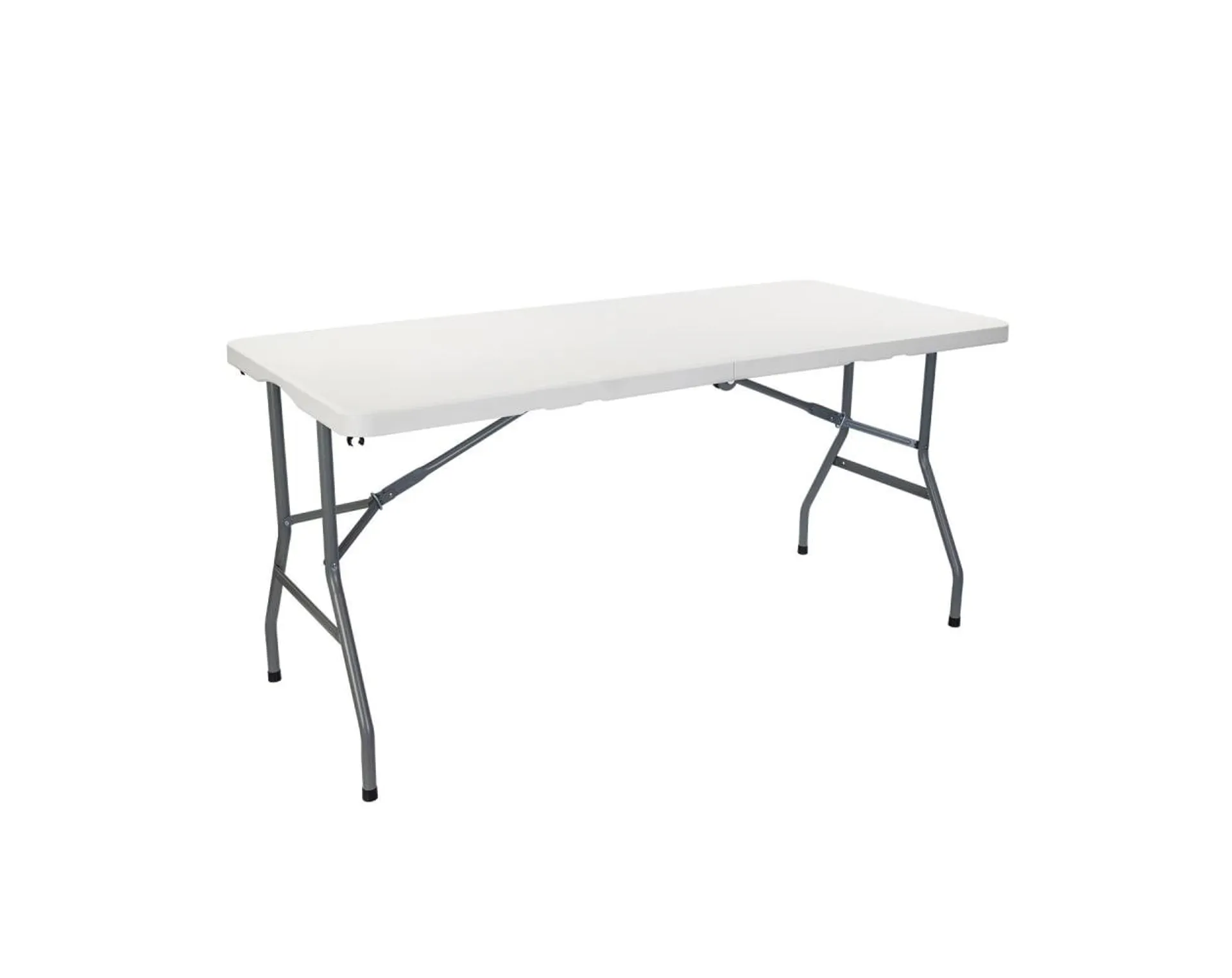 Mesa plegable 150cm rectangular blanca catering o91