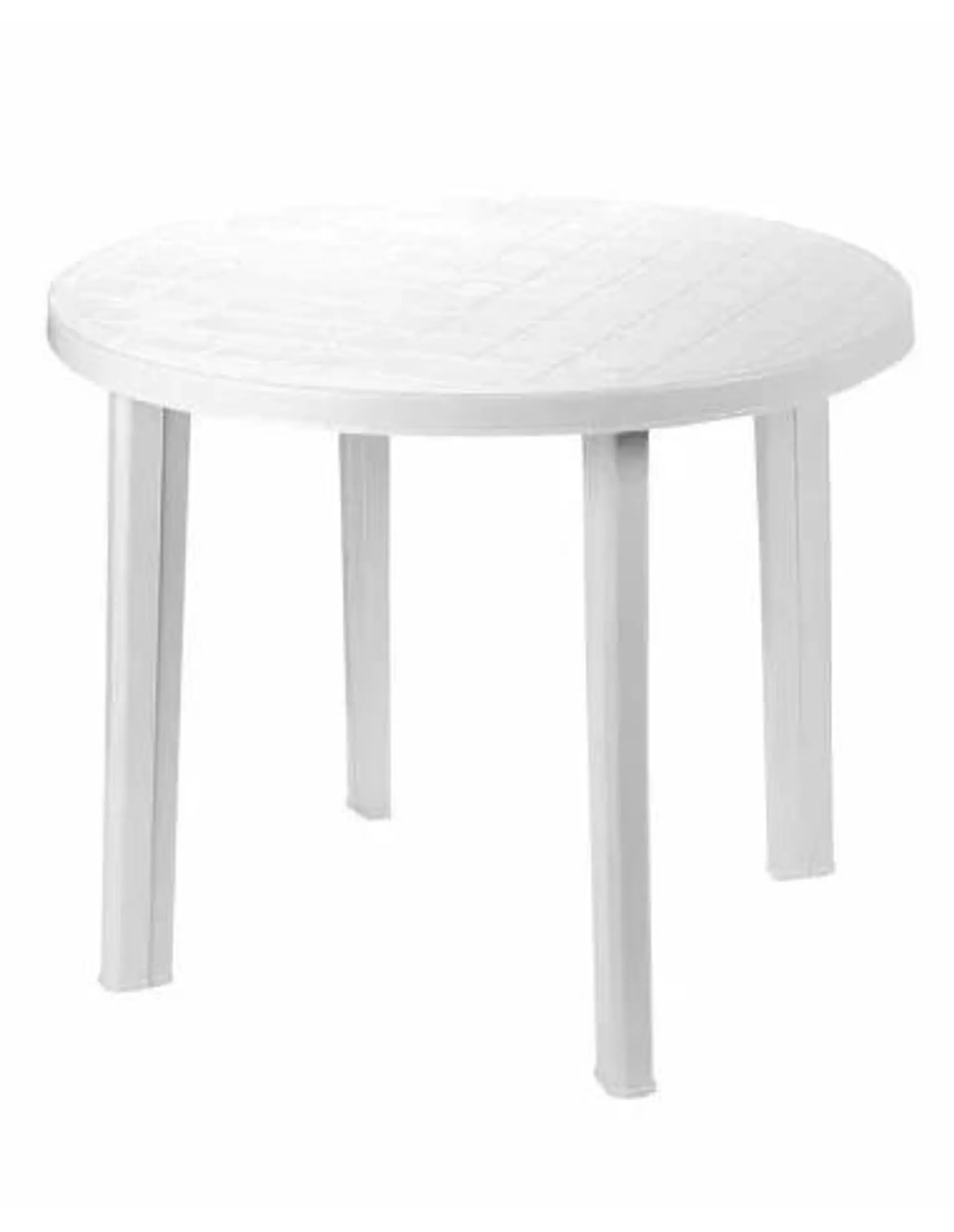 Mesa Resina Blanca Ø 90 cm Saturnia