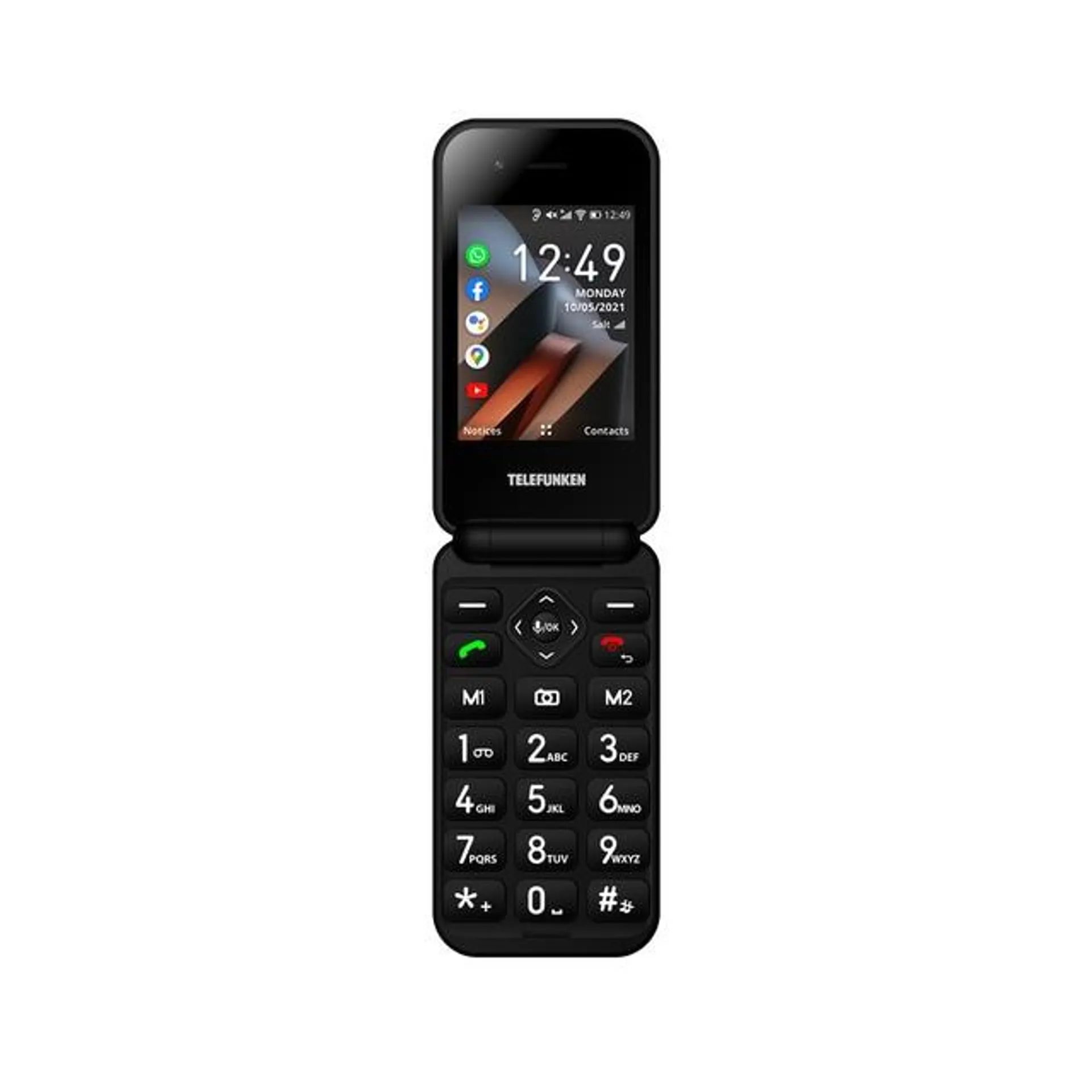 Telefunken Senior Phone S740 512 MB + 4 GB Negro móvil libre