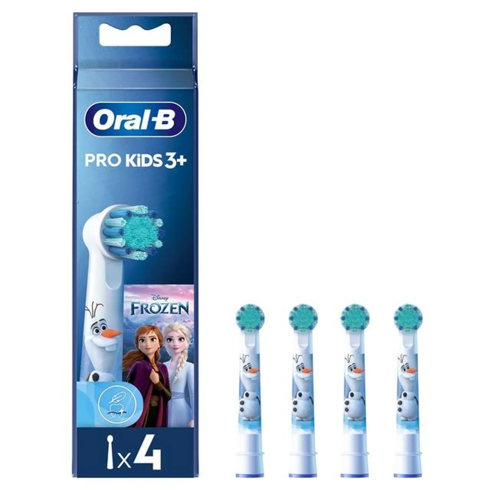 Pack de 4 cabezales de recambio Oral b - Braun Kids Frozen