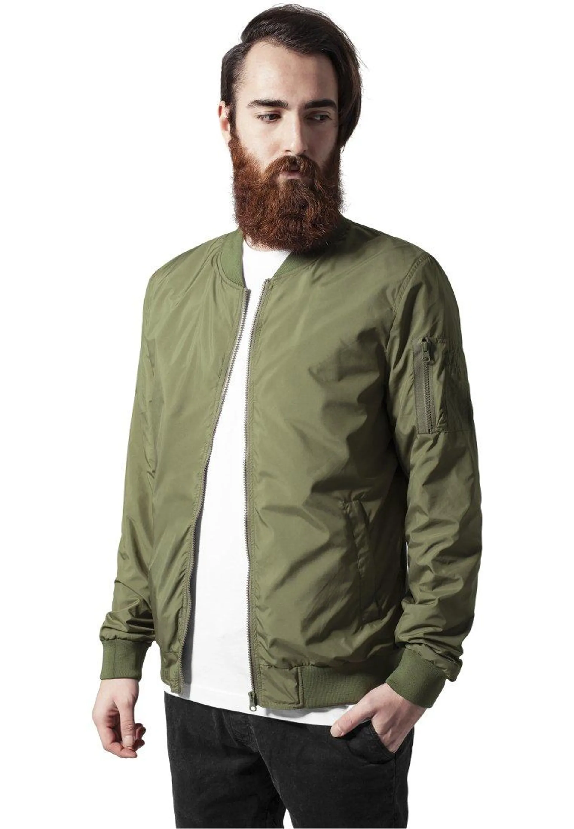 LIGHT BOMBER JACKET - Chaquetas bomber - olive