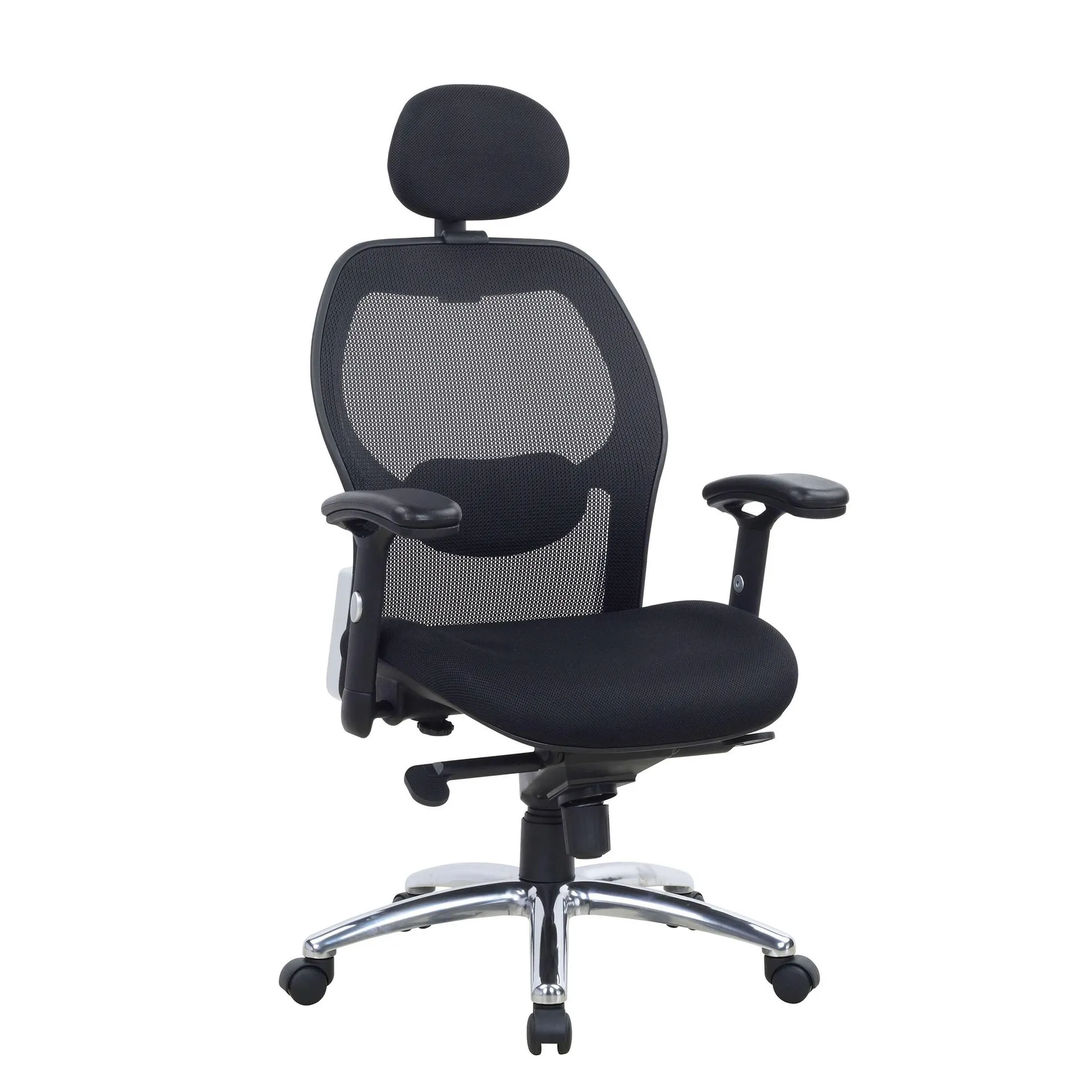 Silla de estudio ergonómica Hong Kong, brazos ajustables, reposacabezas