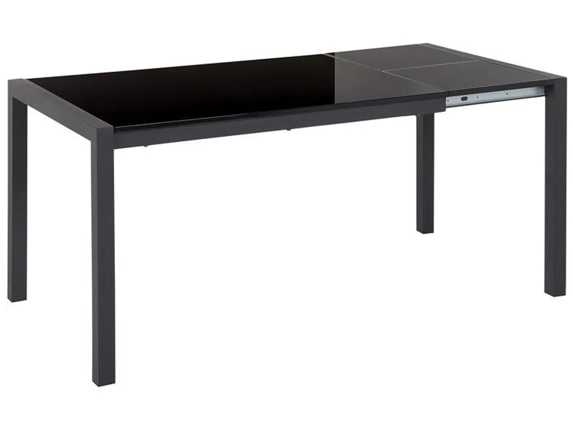 Mesa de comedor extensible negro 120/160 x 80 cm GRANADA