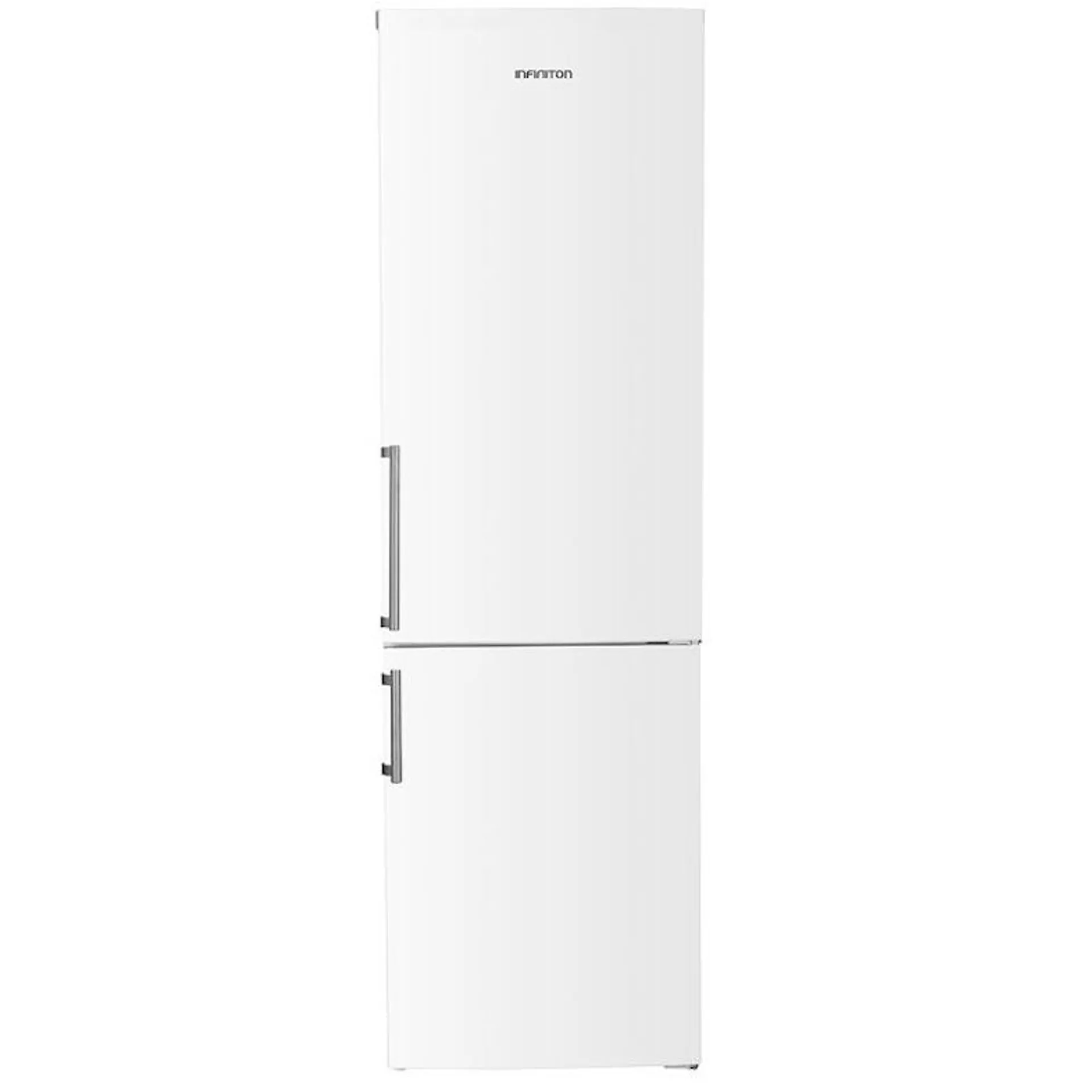 INFINITON Frigorifico Combi FGC-253C80WEJ, 253 Litros, 180 cm, Ancho 55 cm, Tirador exterior, E, Blanco