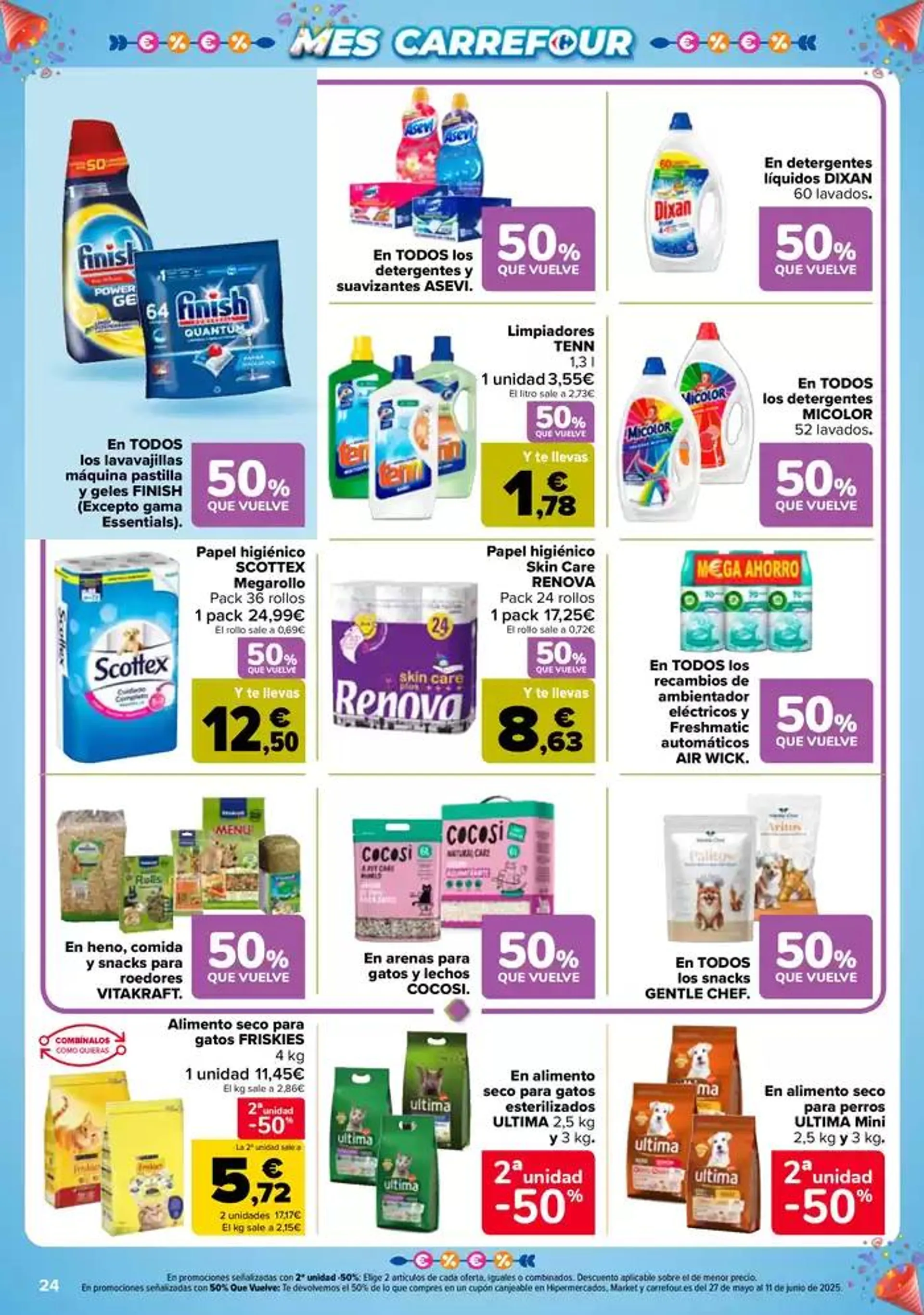 Catálogo de 50% QUE VUELVE + 2ªUD. AL -50% 13 de mayo al 26 de mayo 2025 - Página 24