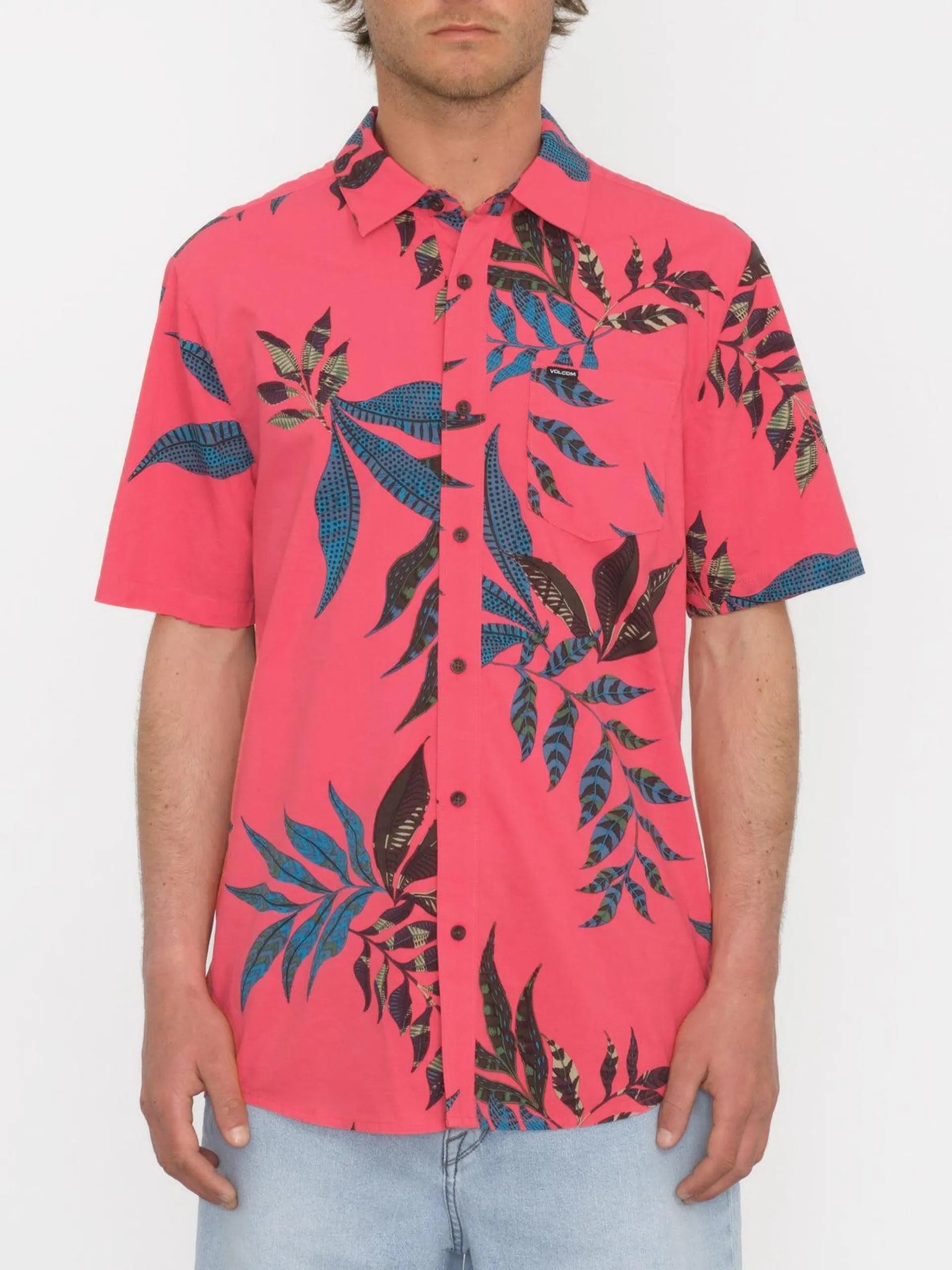 Camisa Paradiso Floral - WASHED RUBY