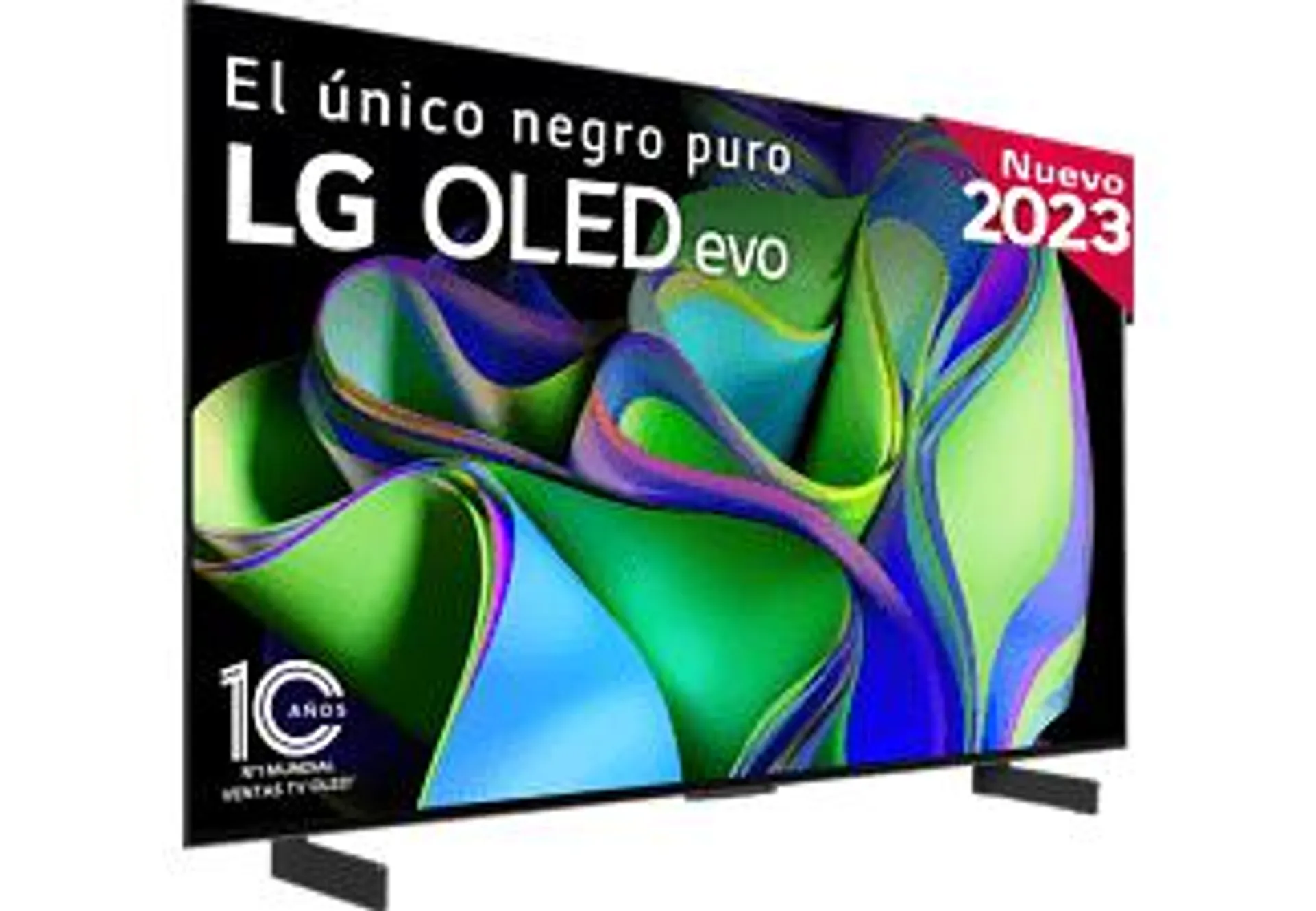 TV OLED 42" - LG OLED42C35LA, UHD 4K, Inteligente α9 4K Gen6, Smart TV, DVB-T2 (H.265), Negro