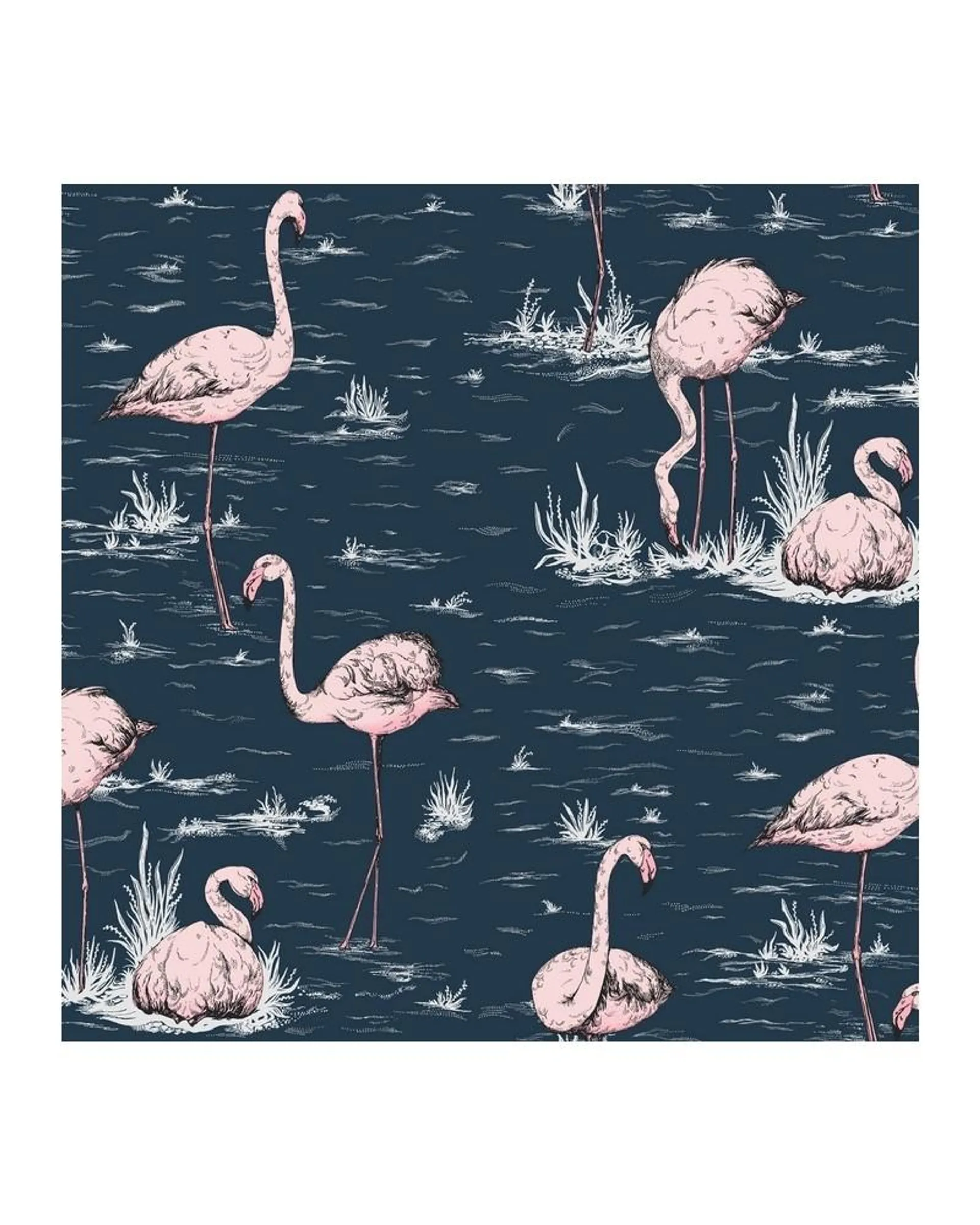 PAPEL PINTADO 112-11041 FLAMINGOS