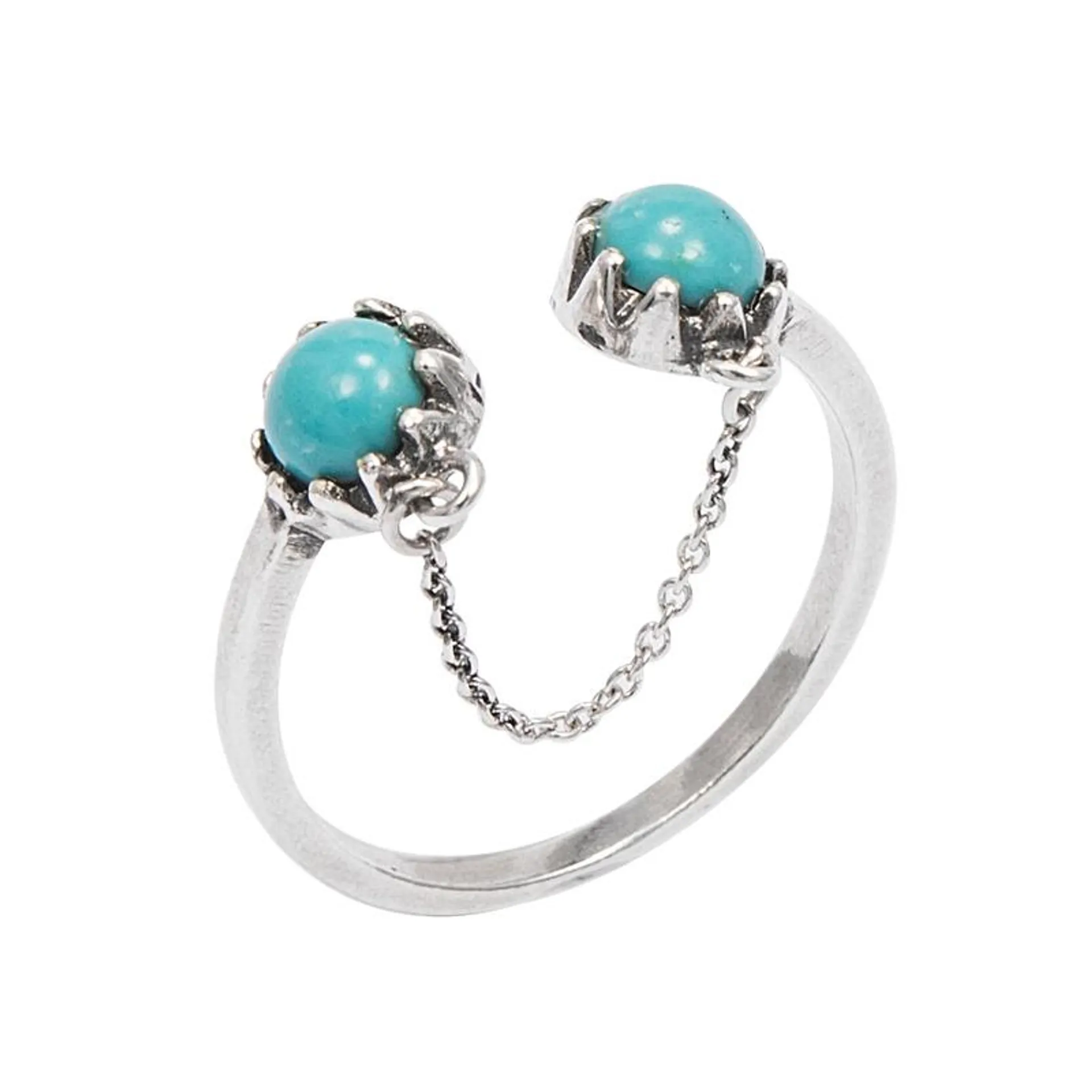 Anillo turquoise&chain