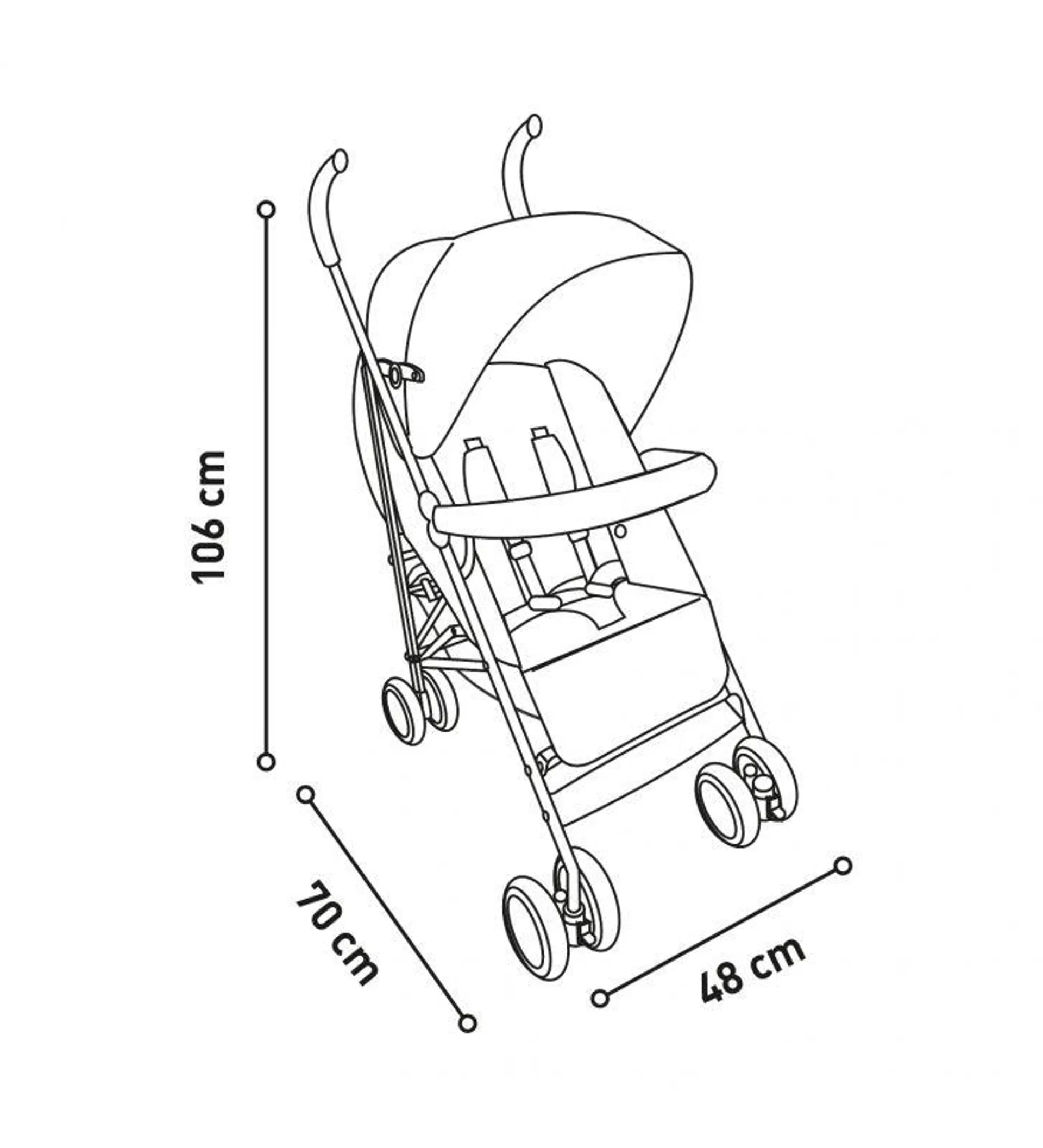 Silla de paseo Tokyo Rosa