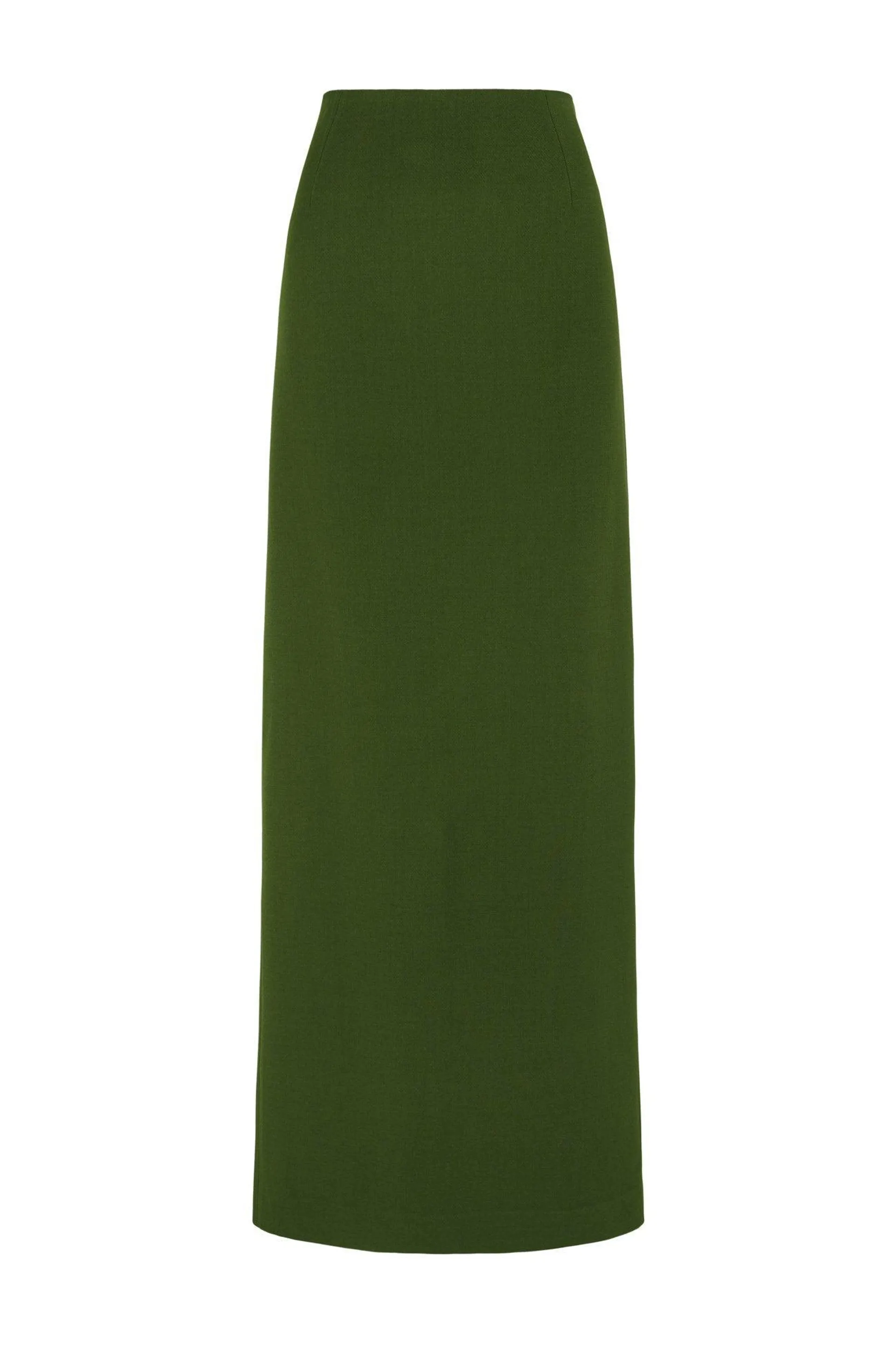 Sienna, long green skirt