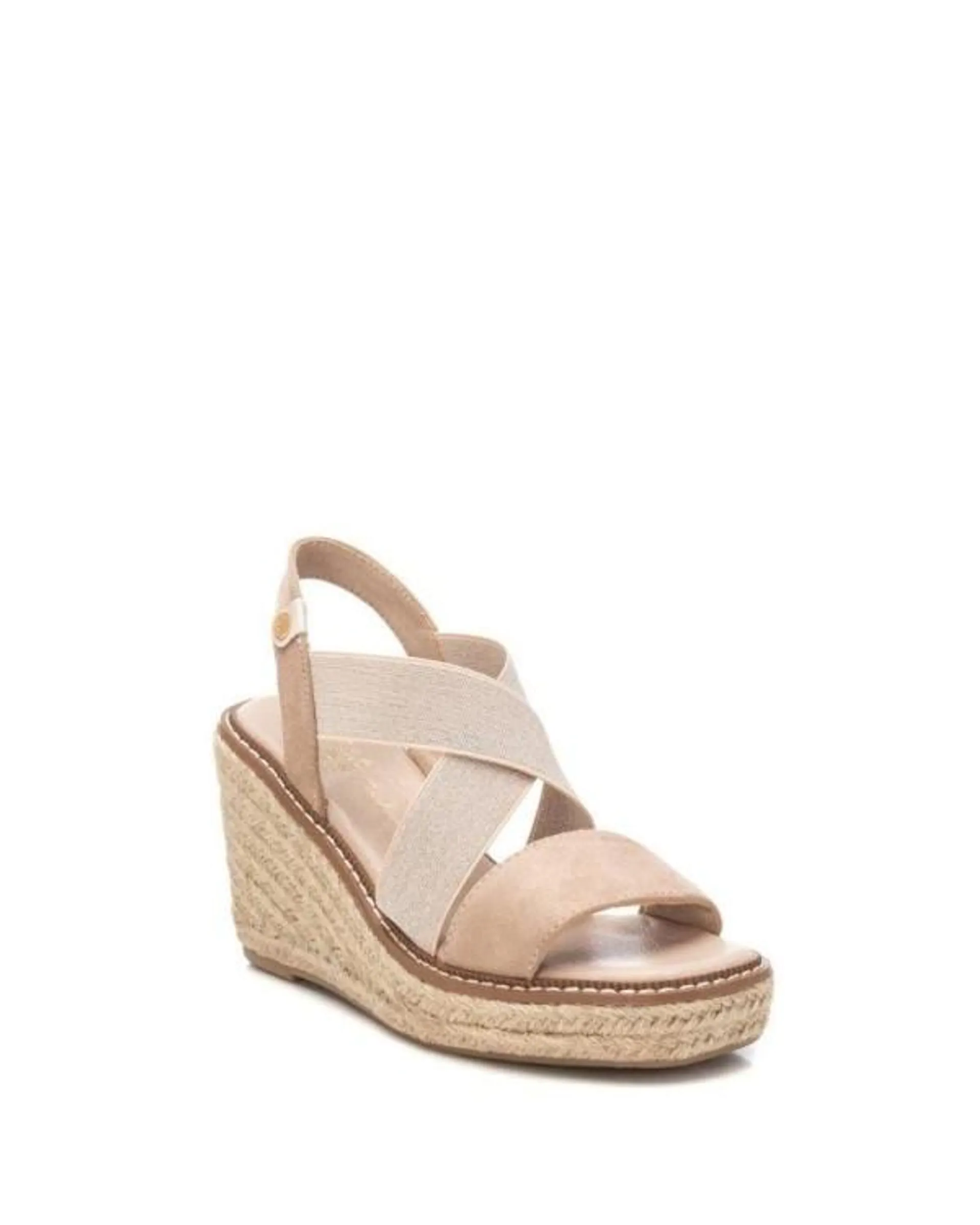 Xti sandalias cuña beige