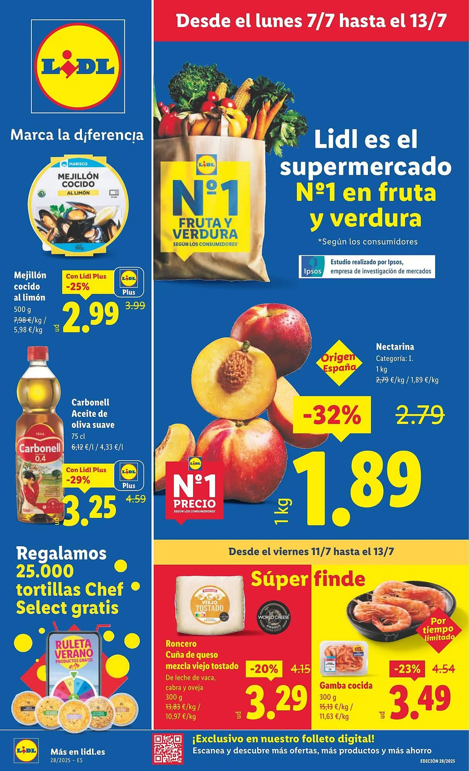 Catálogo de Folleto Lidl 7 de julio al 13 de julio 2025 - Página 1