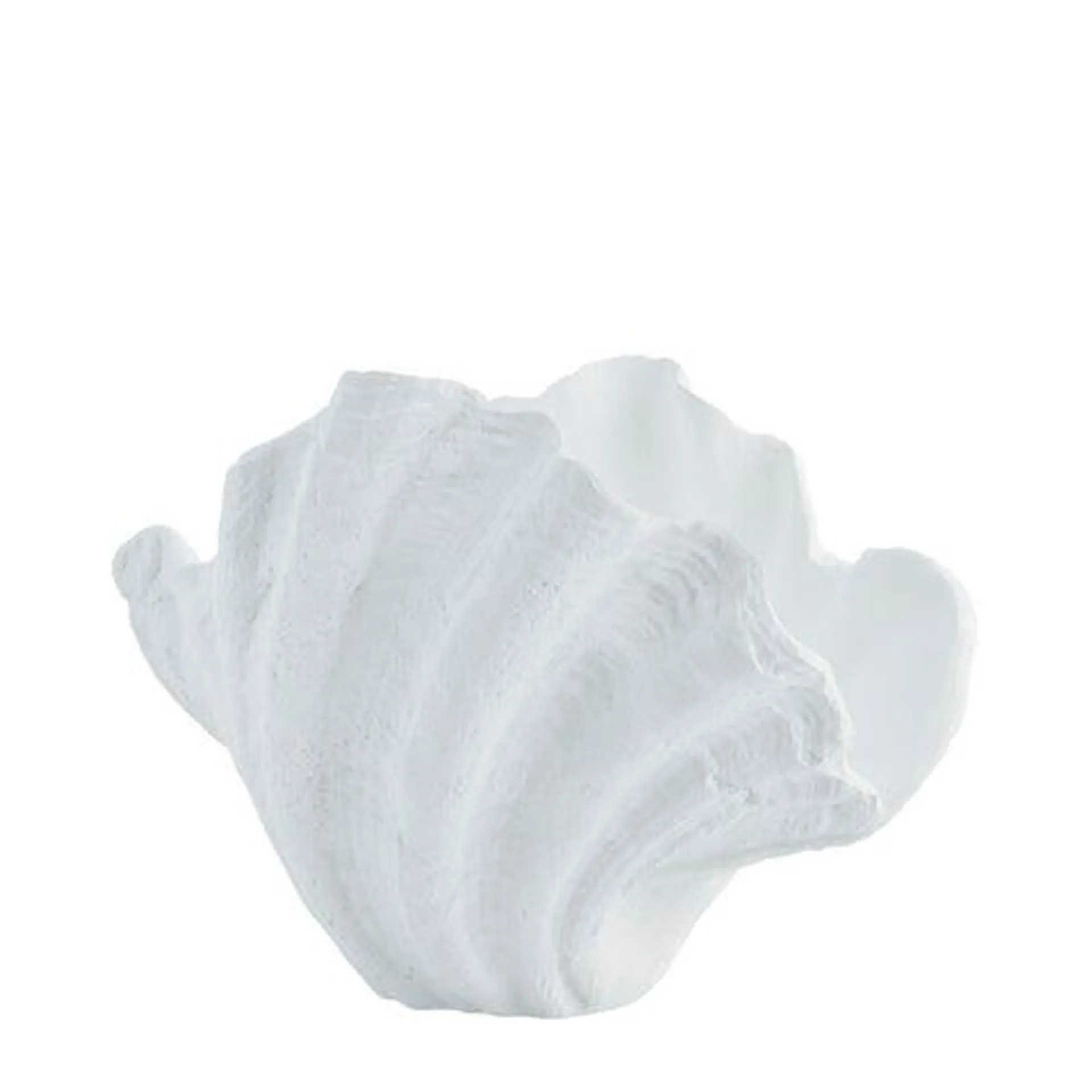 Shella decoration H23 cm. white