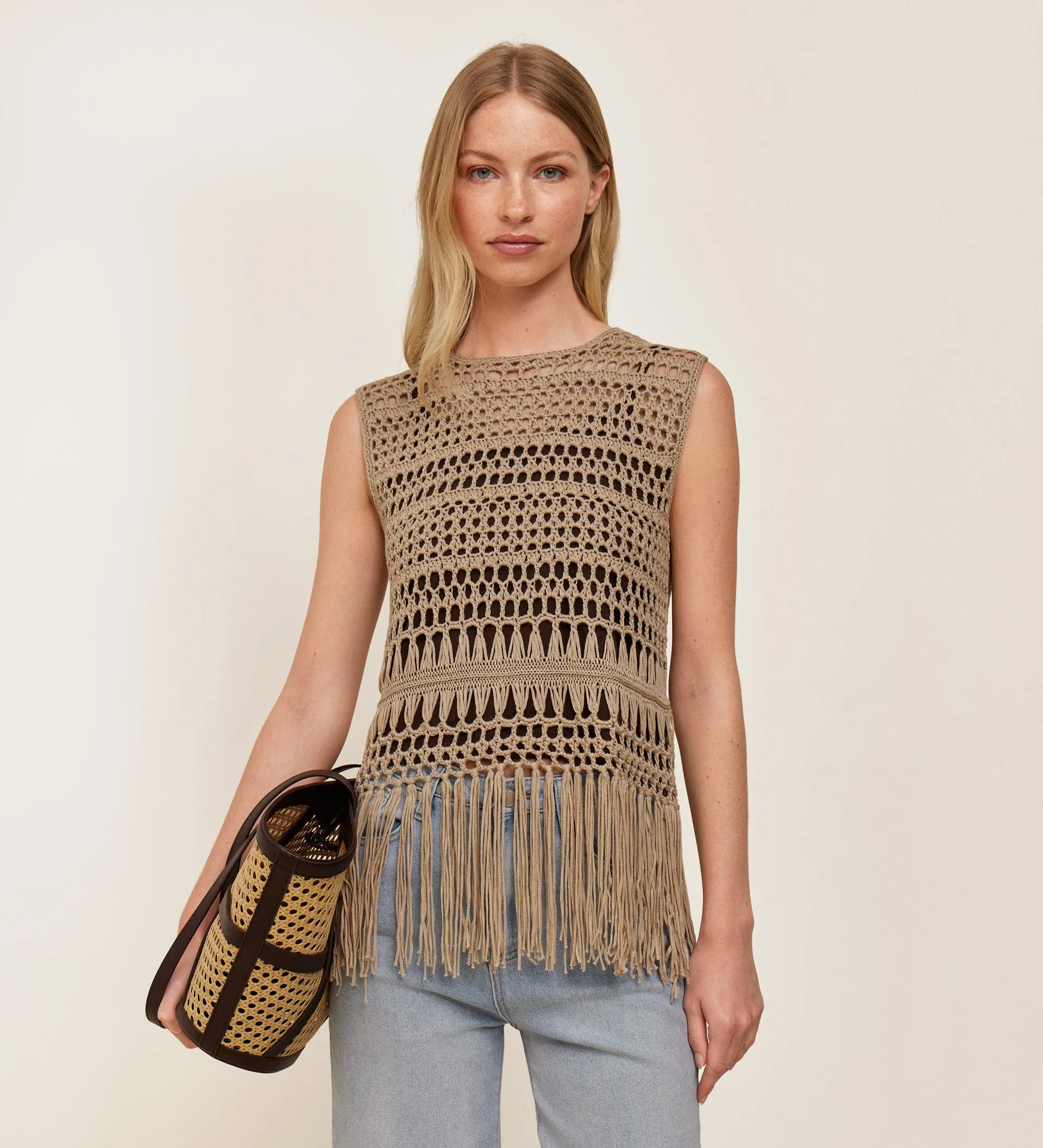 Top crochet flecos