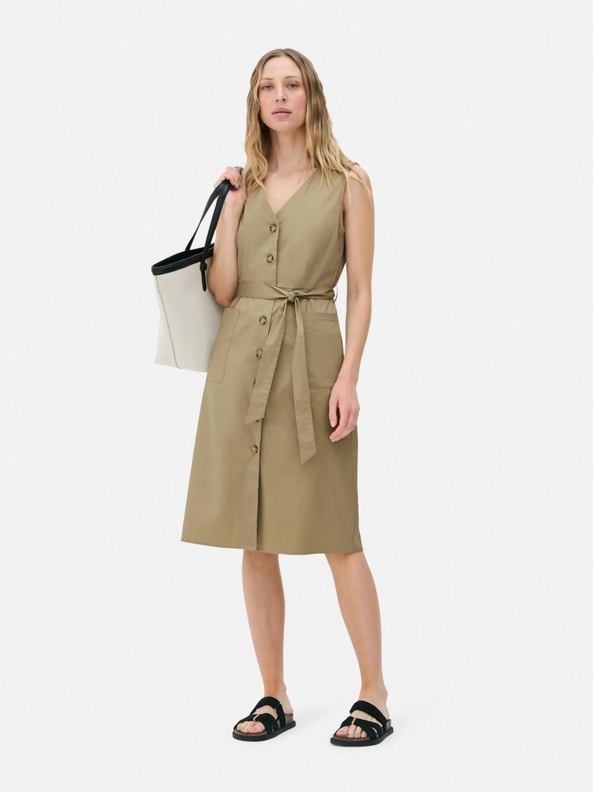 Vestido de popelina de The Edit
