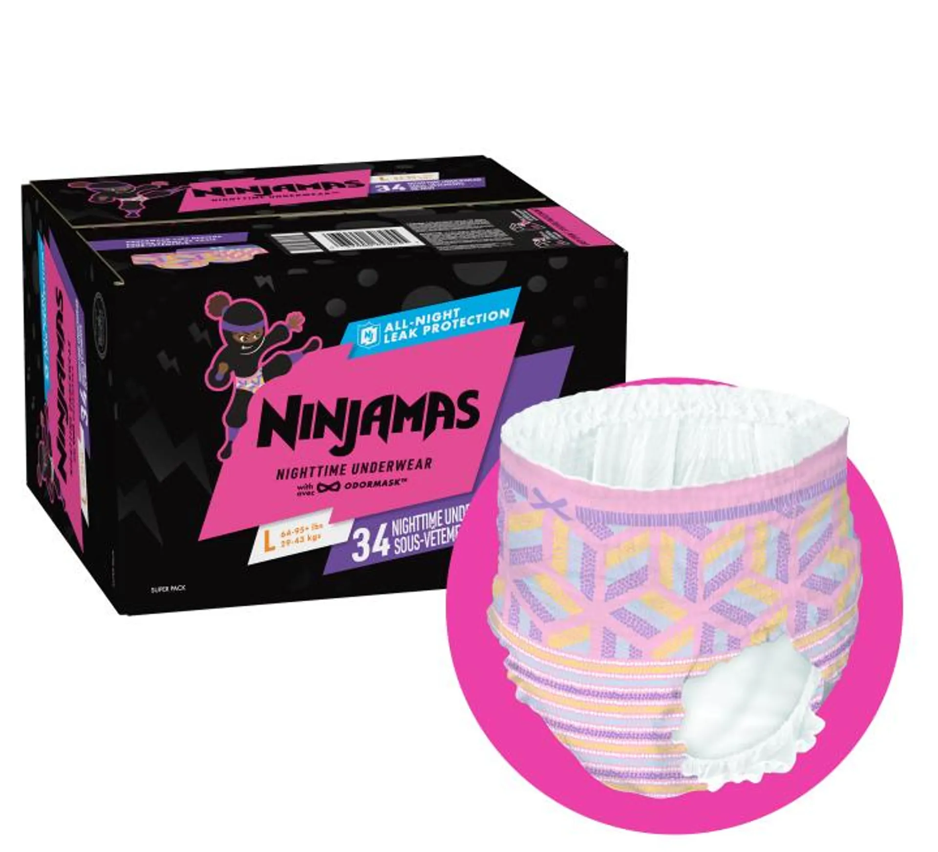 Pañal Ninjamas 9U 27-43 kg Pyjama Pants